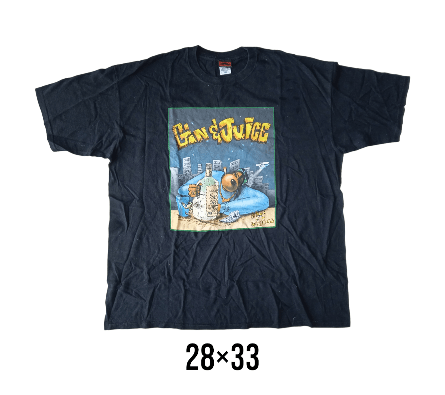 Vintage Vintage 00s Snoop Dogg Gin&Juice T-Shirt Death Row Size US XXL / EU 58 / 5 - 1 Thumbnail
