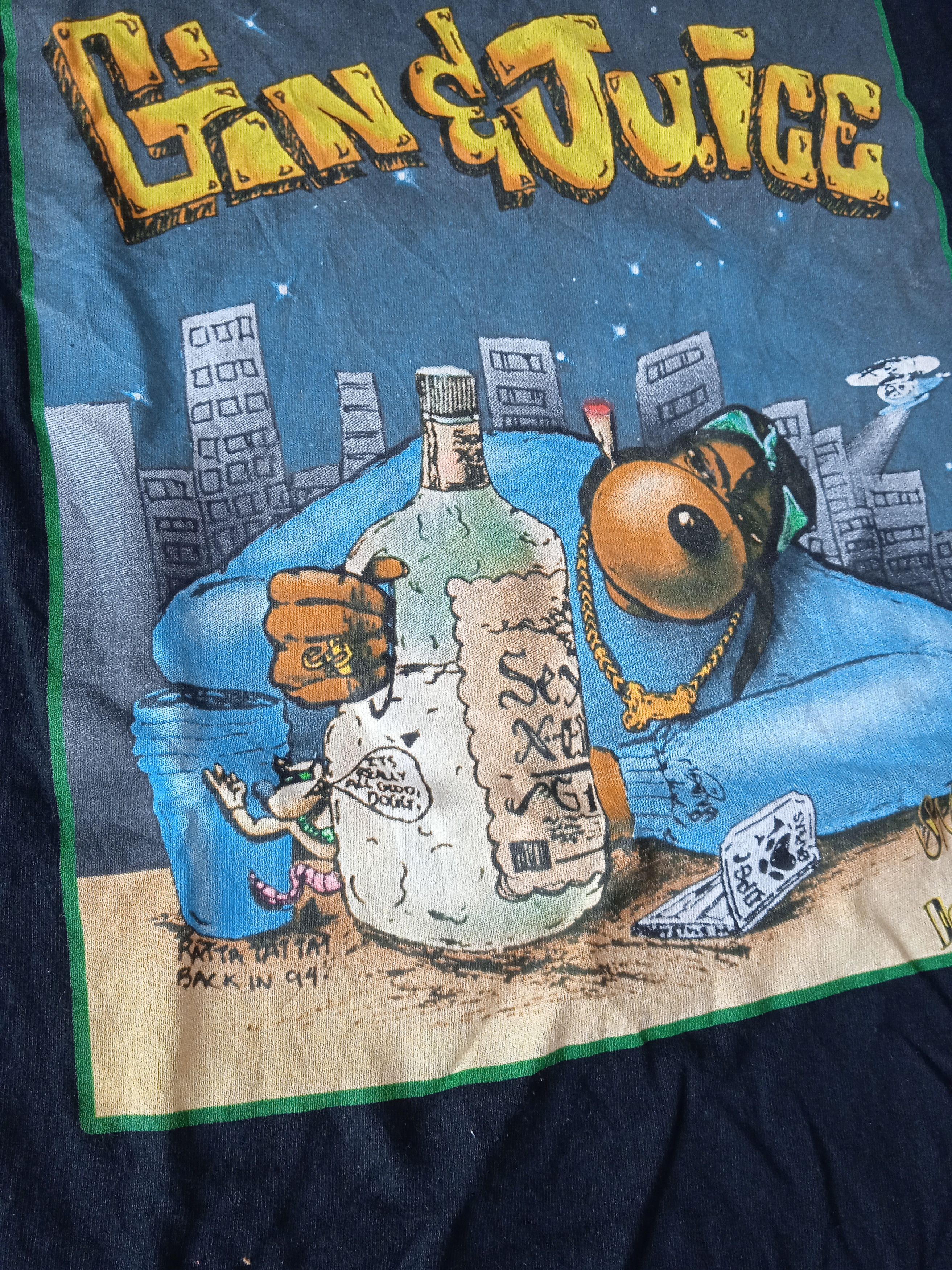 Vintage Vintage 00s Snoop Dogg Gin&Juice T-Shirt Death Row Size US XXL / EU 58 / 5 - 3 Thumbnail