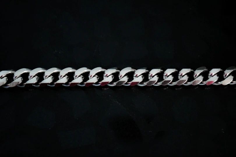 Jewelry 11mm Link Chain Bracelet Size ONE SIZE - 3 Thumbnail