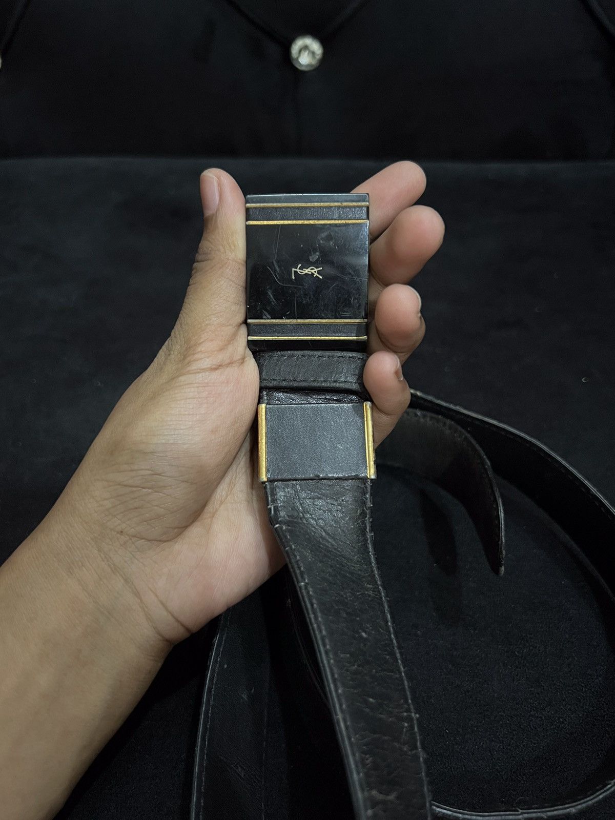 Yves Saint Laurent Yves Saint Laurent Buckle Belt Size ONE SIZE - 4 Thumbnail