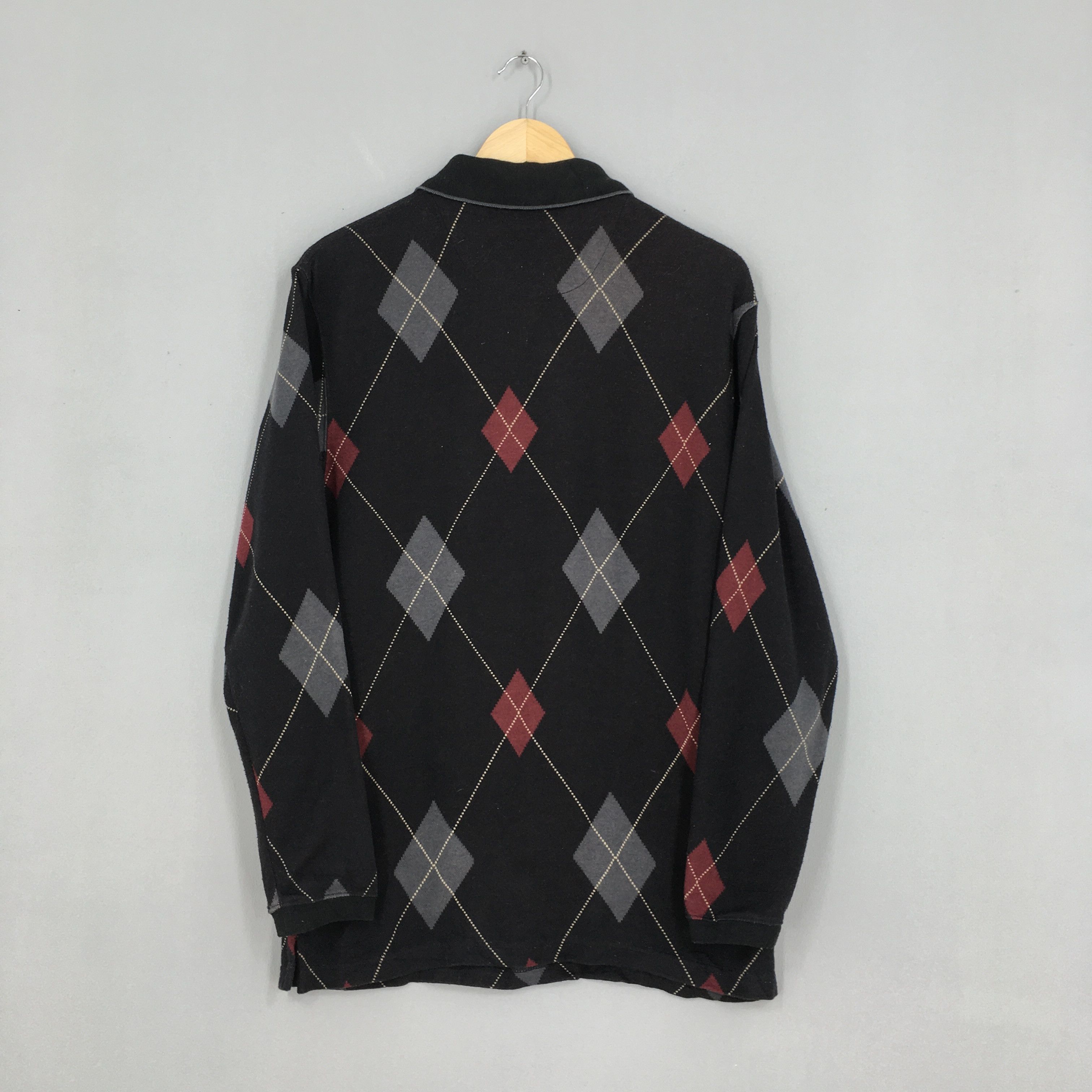 George Vintage George Checkered Diamond Polo Shirt Small Size US S / EU 44-46 / 1 - 8 Thumbnail