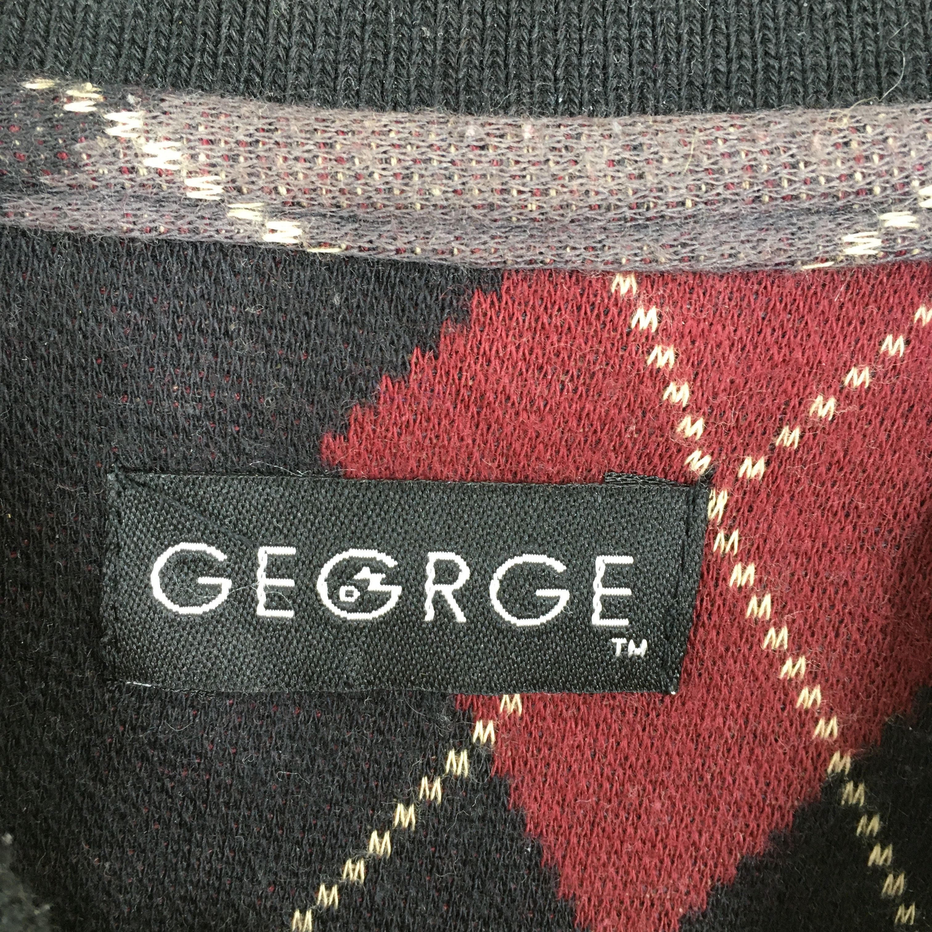George Vintage George Checkered Diamond Polo Shirt Small Size US S / EU 44-46 / 1 - 6 Thumbnail