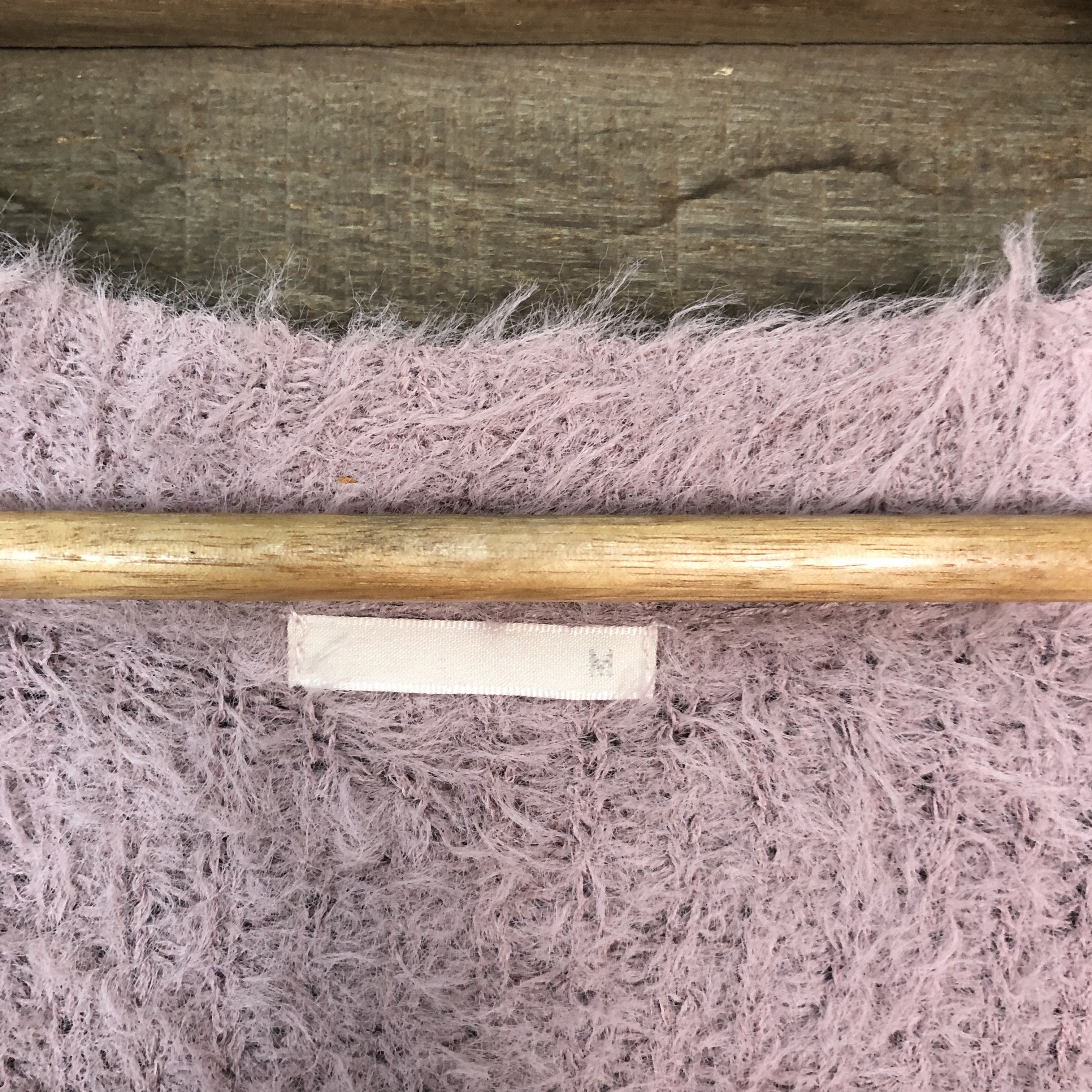 Aran Isles Knitwear × GU × Homespun Knitwear Gu Knitwear Mohair Soft Fur Shag Shaggy Cardigan #677 Size M / US 6-8 / IT 42-44 - 6 Thumbnail