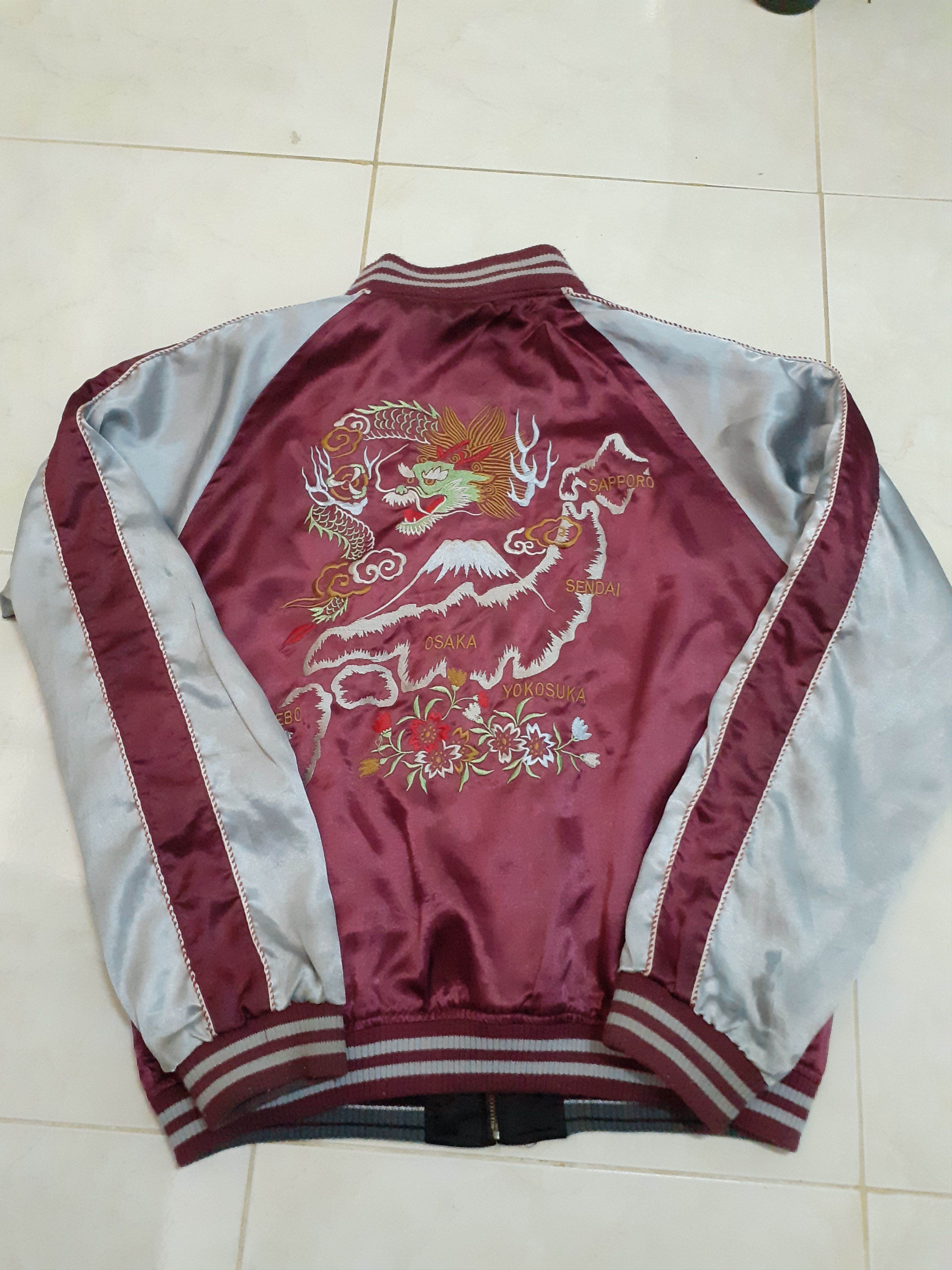 Japanese Brand vintage sukajan reversible souvenir Japanese Yakuza culture Size US L / EU 52-54 / 3 - 7 Thumbnail