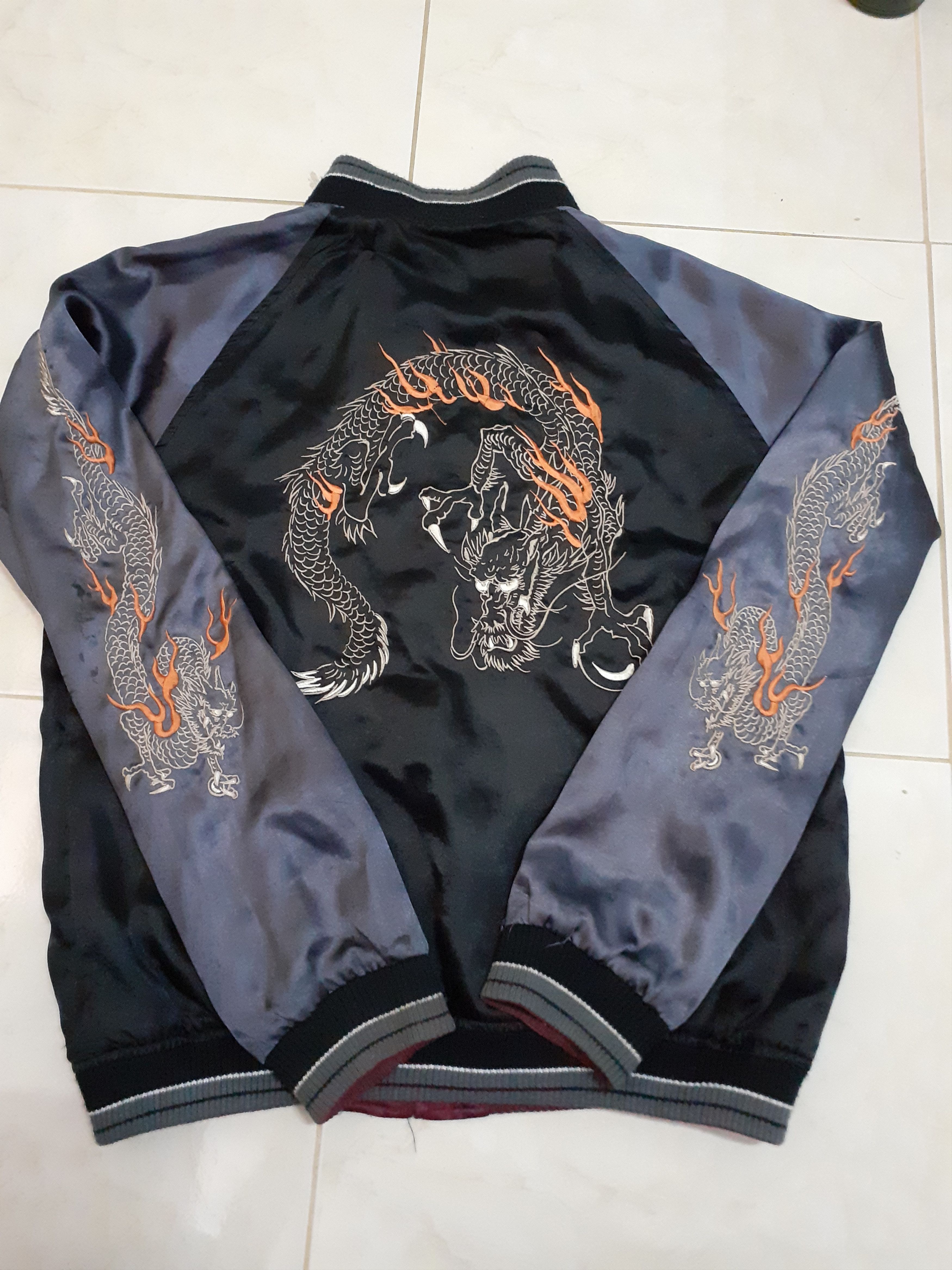 Japanese Brand vintage sukajan reversible souvenir Japanese Yakuza culture Size US L / EU 52-54 / 3 - 8 Thumbnail
