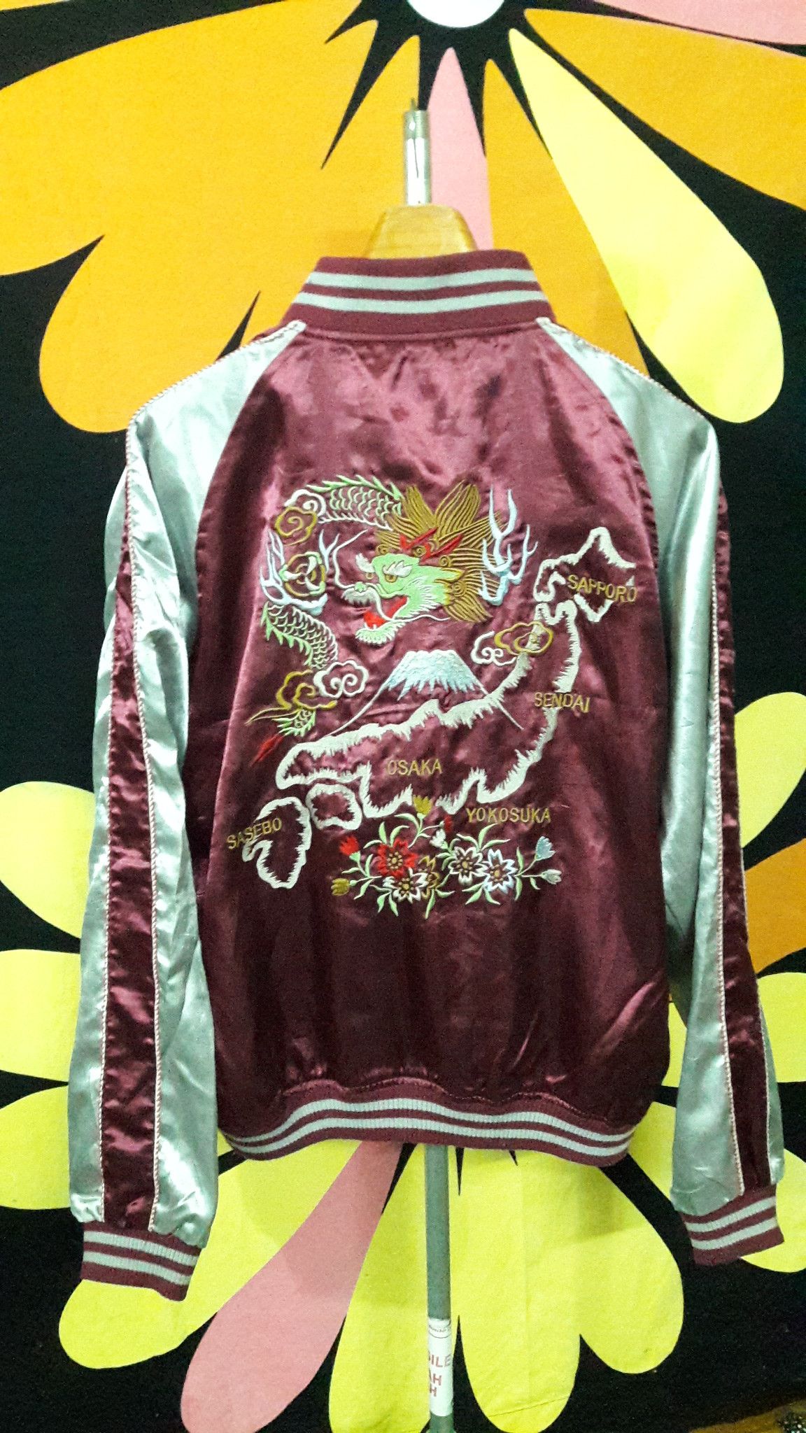 Japanese Brand vintage sukajan reversible souvenir Japanese Yakuza culture Size US L / EU 52-54 / 3 - 1 Thumbnail