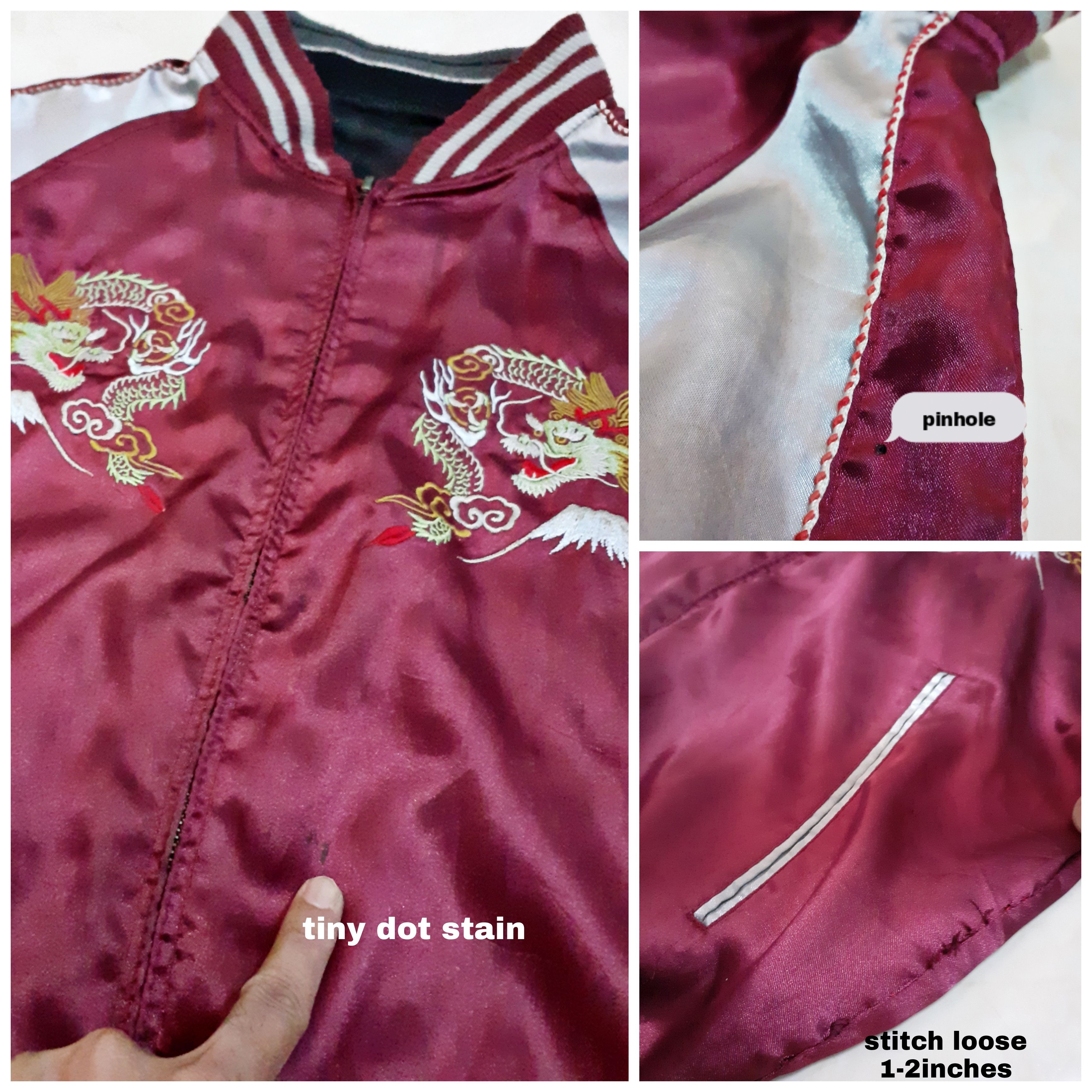 Japanese Brand vintage sukajan reversible souvenir Japanese Yakuza culture Size US L / EU 52-54 / 3 - 5 Thumbnail