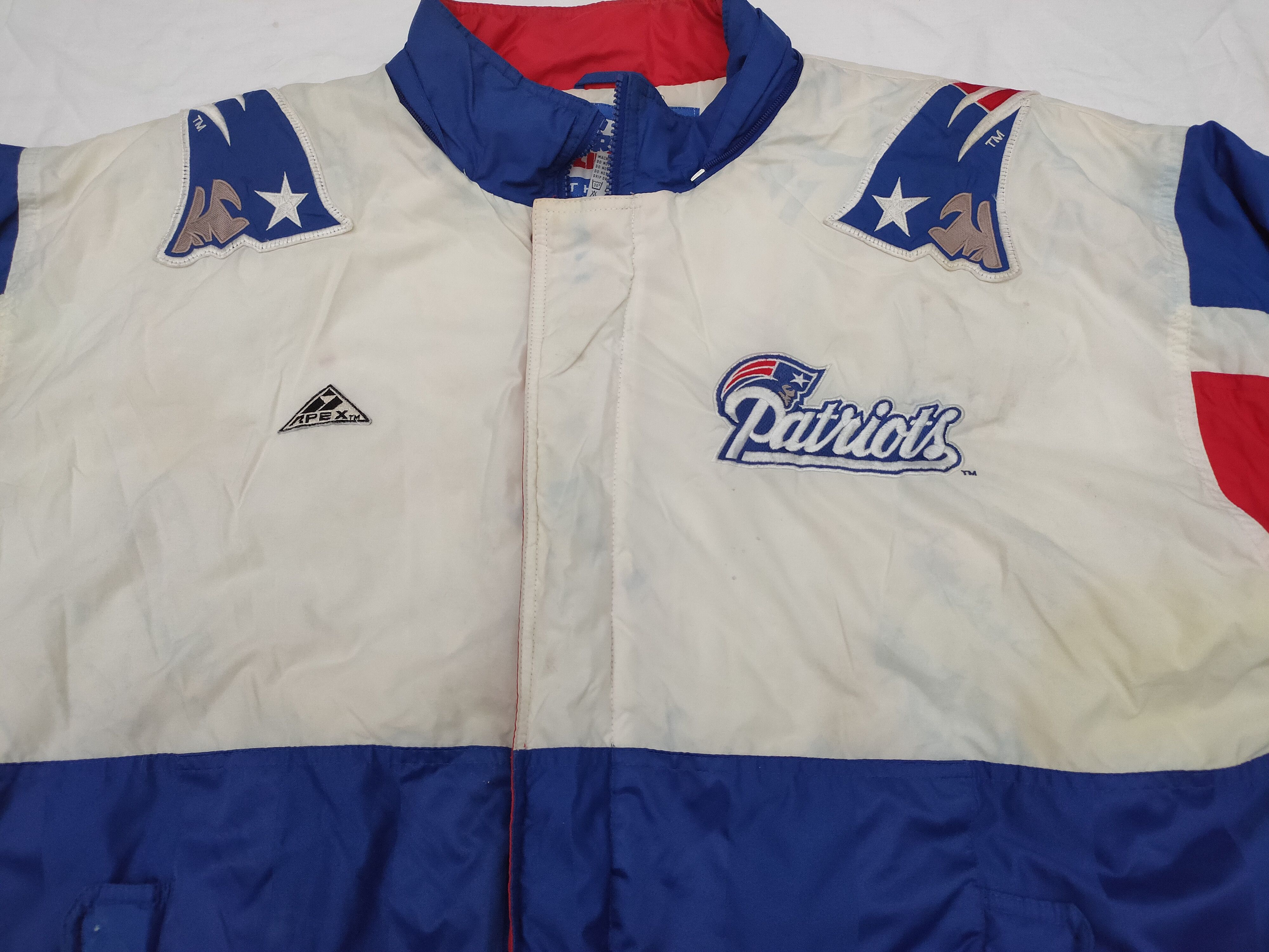 Vintage Vintage NFL Mirage New England Patriots Bomber Jacket Size US XL / EU 56 / 4 - 4 Thumbnail