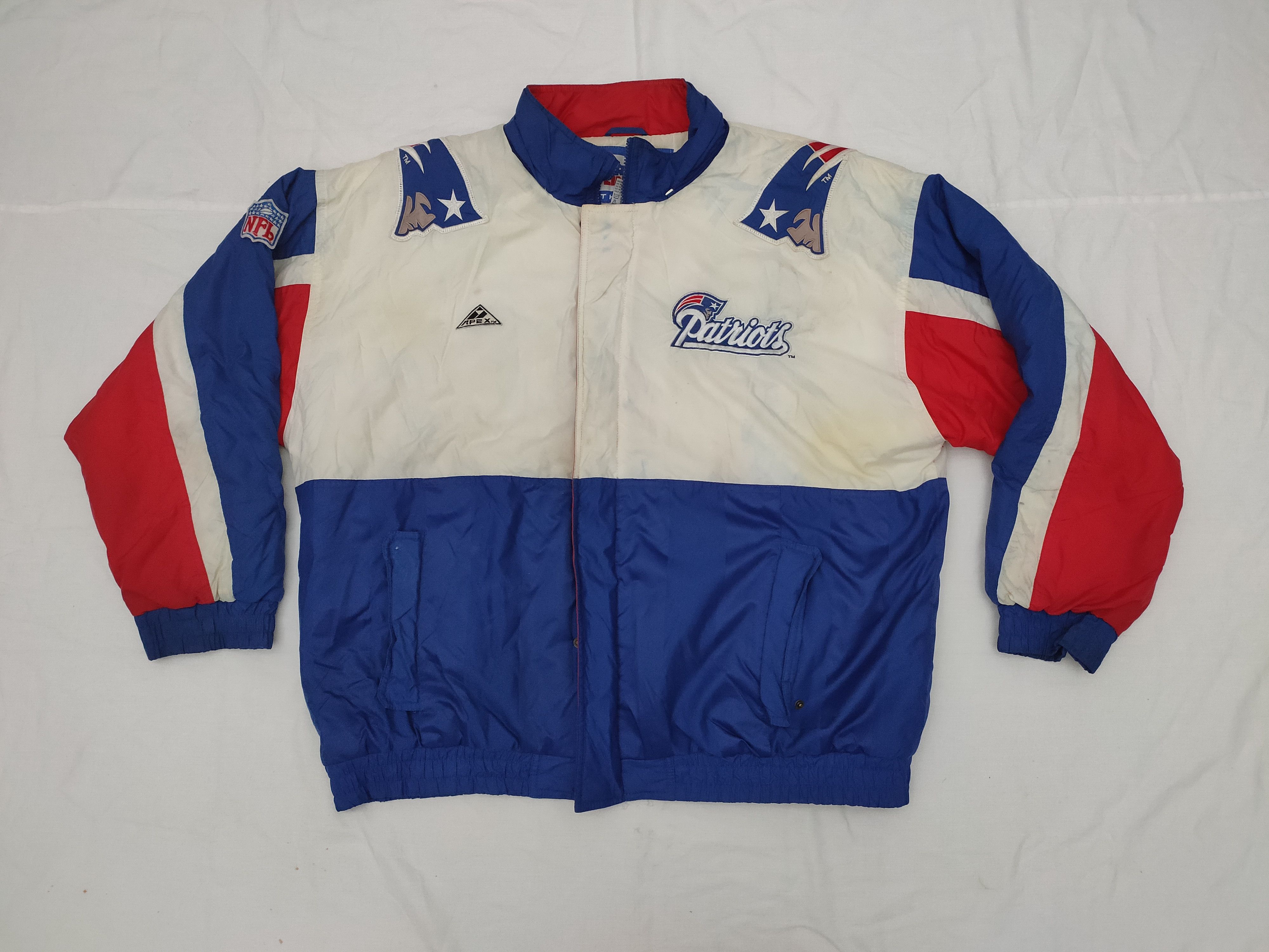 Vintage Vintage NFL Mirage New England Patriots Bomber Jacket Size US XL / EU 56 / 4 - 1 Thumbnail