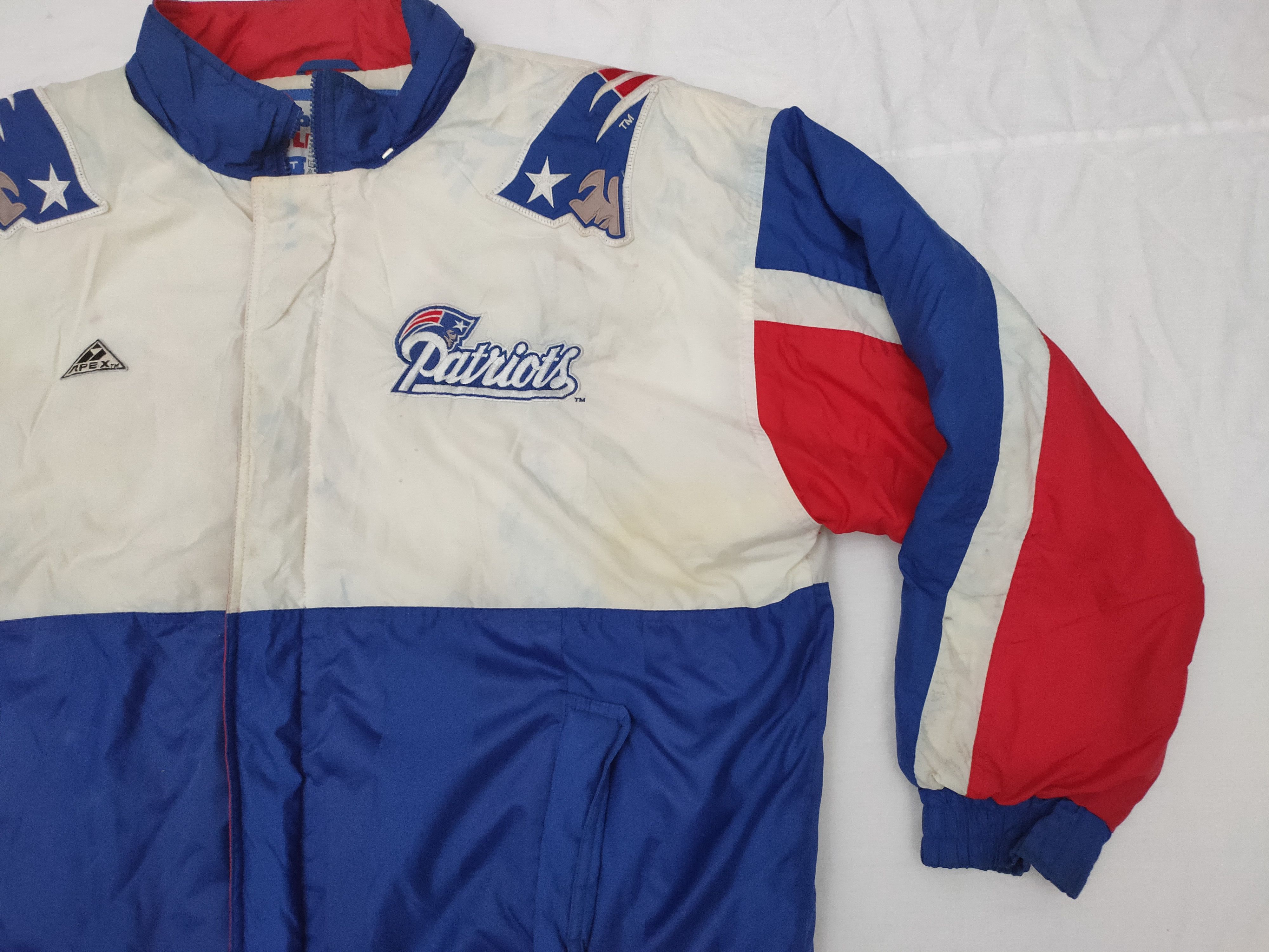 Vintage Vintage NFL Mirage New England Patriots Bomber Jacket Size US XL / EU 56 / 4 - 2 Thumbnail