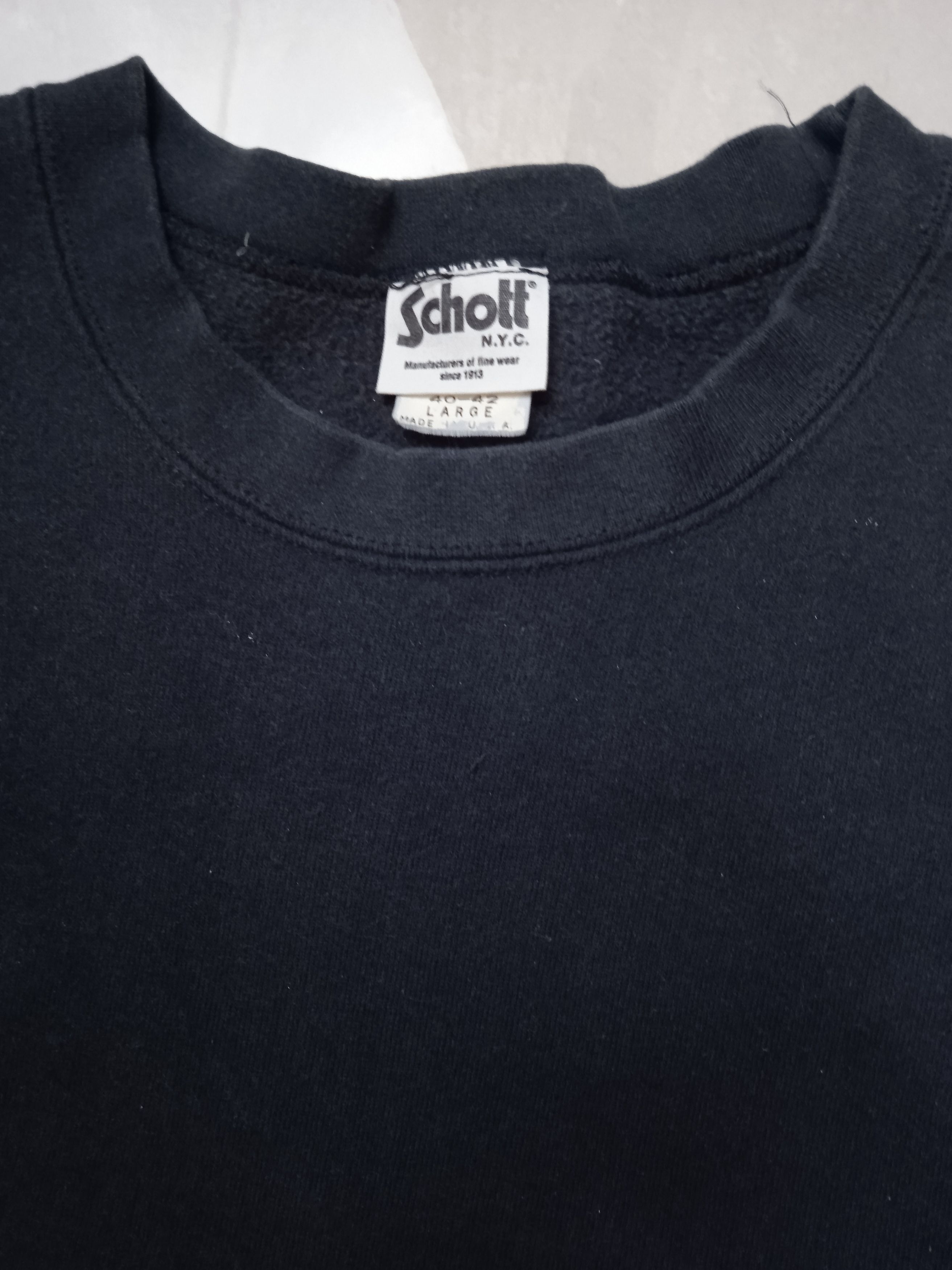 Other Vintage Schott Heavyweight Pullover Sweatshirt Size US L / EU 52-54 / 3 - 5 Thumbnail