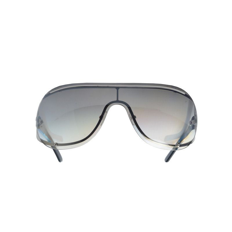 Pierre Cardin Pierre Cardin 00's Black Oval Mask Sunglasses Size ONE SIZE - 2 Thumbnail