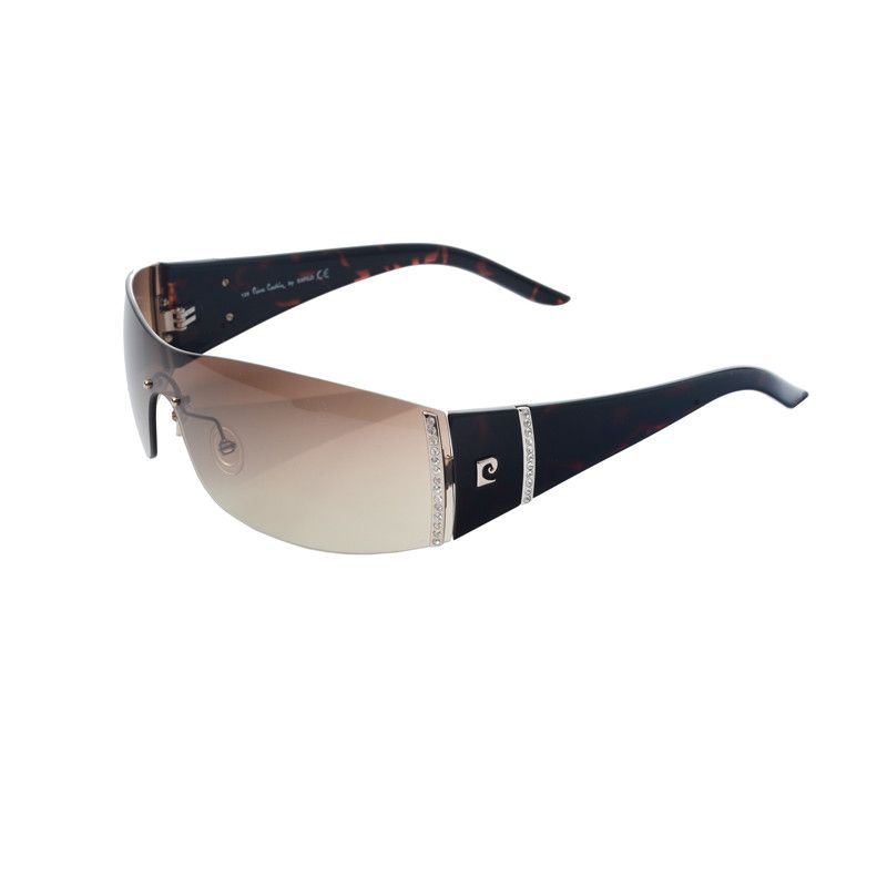 Pierre Cardin Pierre Cardin 00's Crystal Brown Sunglasses Size ONE SIZE - 1 Thumbnail
