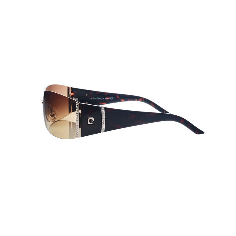 Pierre Cardin Pierre Cardin 00's Crystal Brown Sunglasses Size ONE SIZE - 3 Thumbnail
