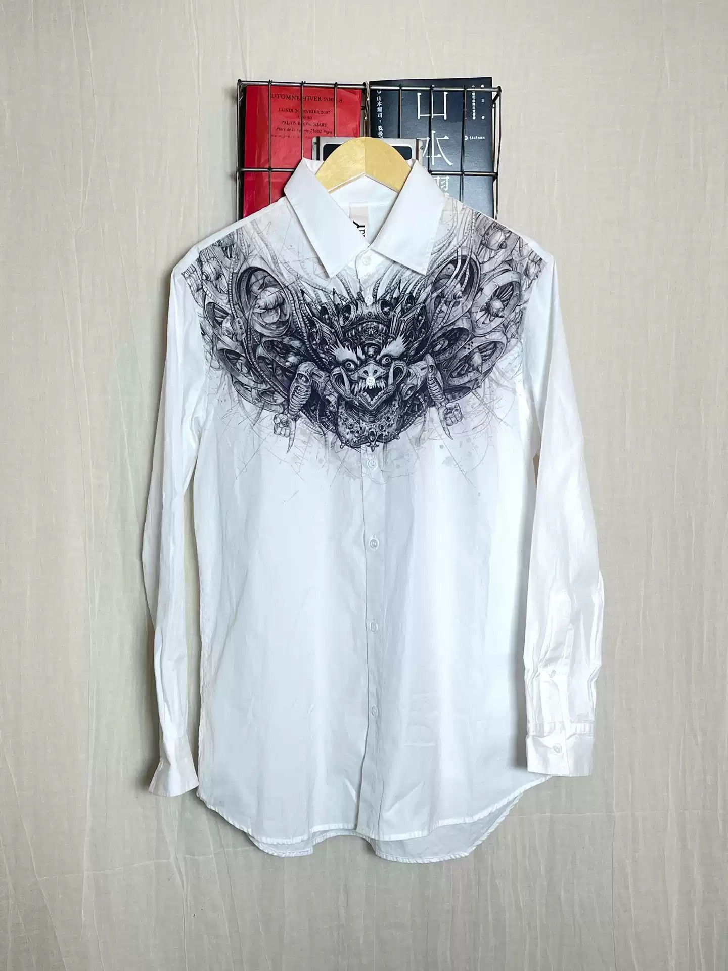 Yohji Yamamoto 19ss skeching pattern Shirt
