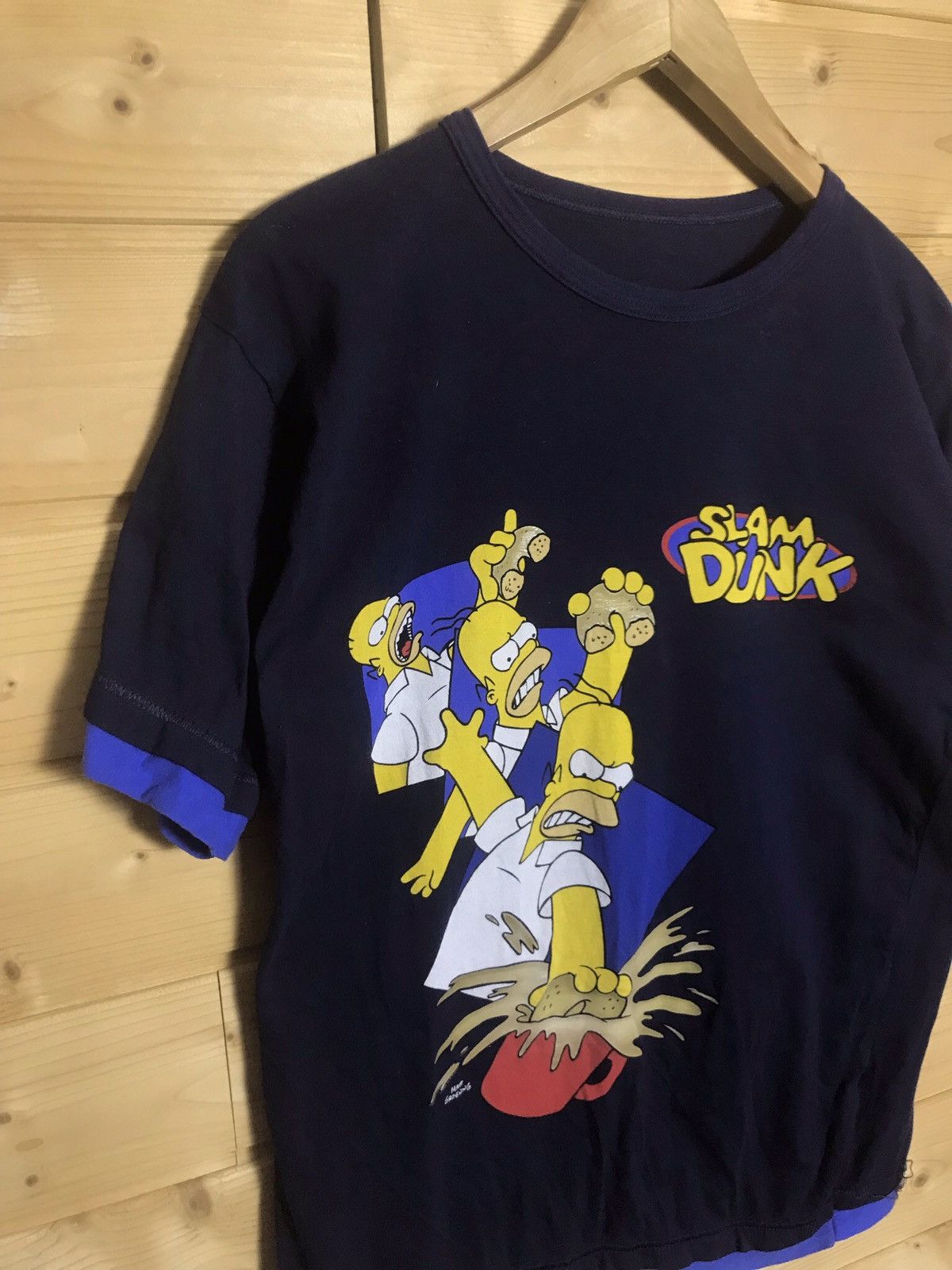 Cartoon Network 2004 Vintage The Simpson’s Homer slam dunk t-shirt Size US S / EU 44-46 / 1 - 1 Thumbnail