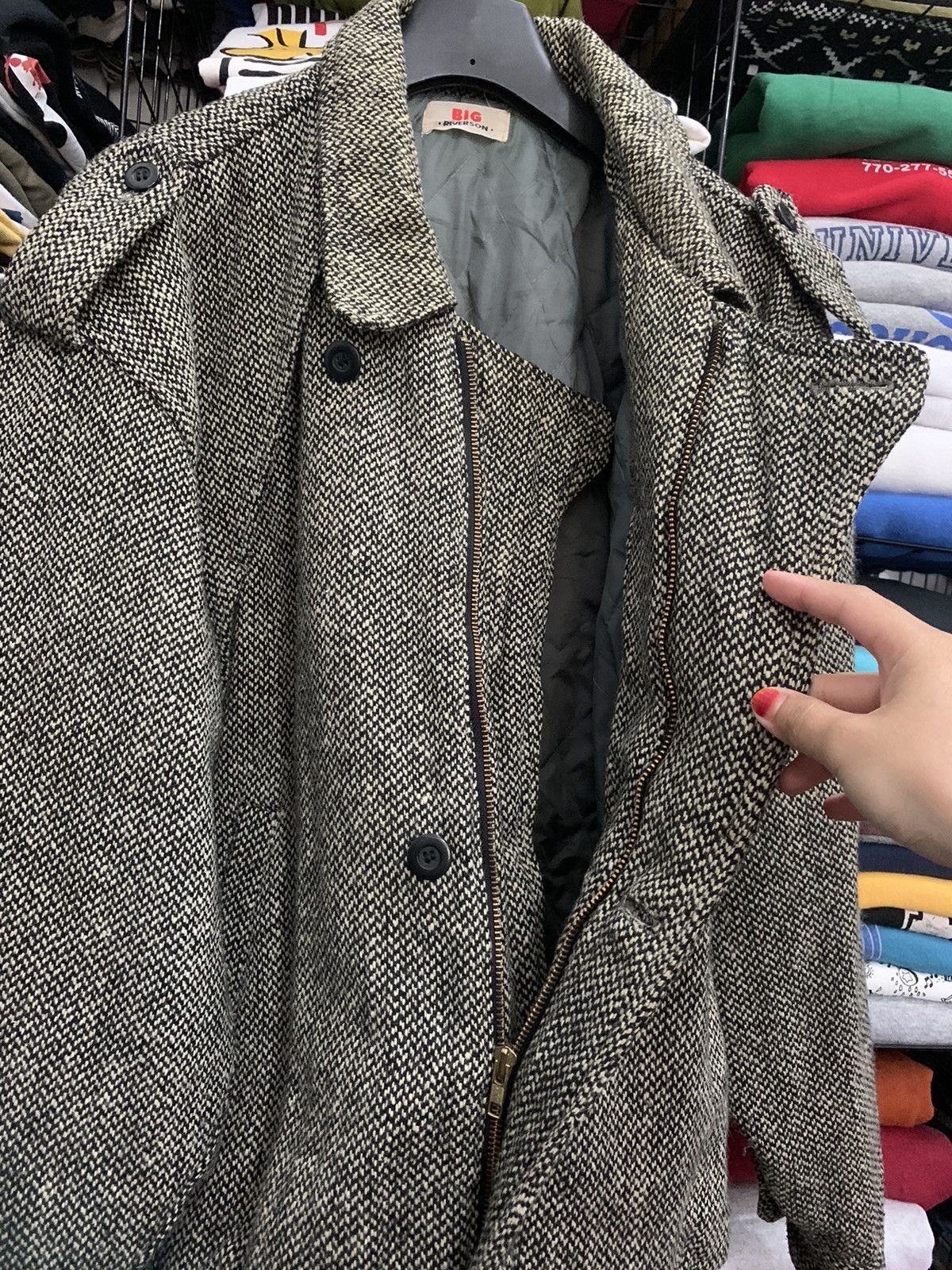 Japanese Brand × Vintage VINTAGE BIG RIVERSON WOOL JACKET Size US L / EU 52-54 / 3 - 10 Thumbnail