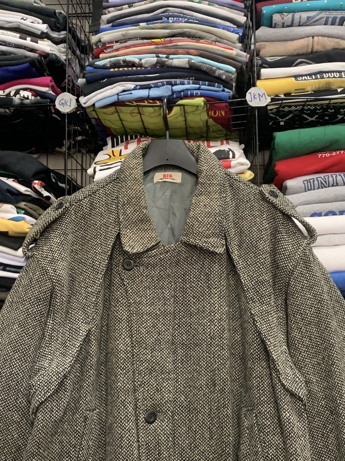 Japanese Brand × Vintage VINTAGE BIG RIVERSON WOOL JACKET Size US L / EU 52-54 / 3 - 4 Thumbnail