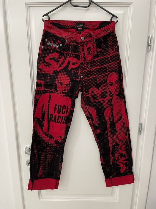 Supreme Jean Paul Gaultier Supreme Fuck Racism Jeans | Grailed