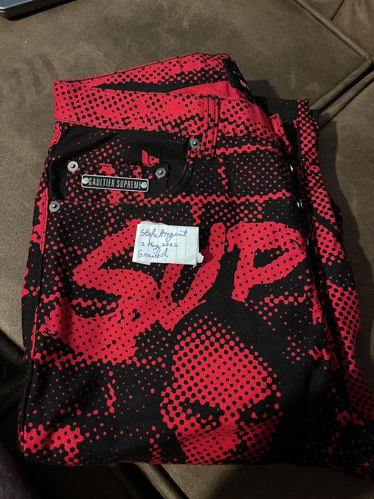 Jean Paul Gaultier × Supreme Jean Paul Gaultier Supreme Fuck Racism Jeans Size US 30 / EU 46 - 4 Thumbnail