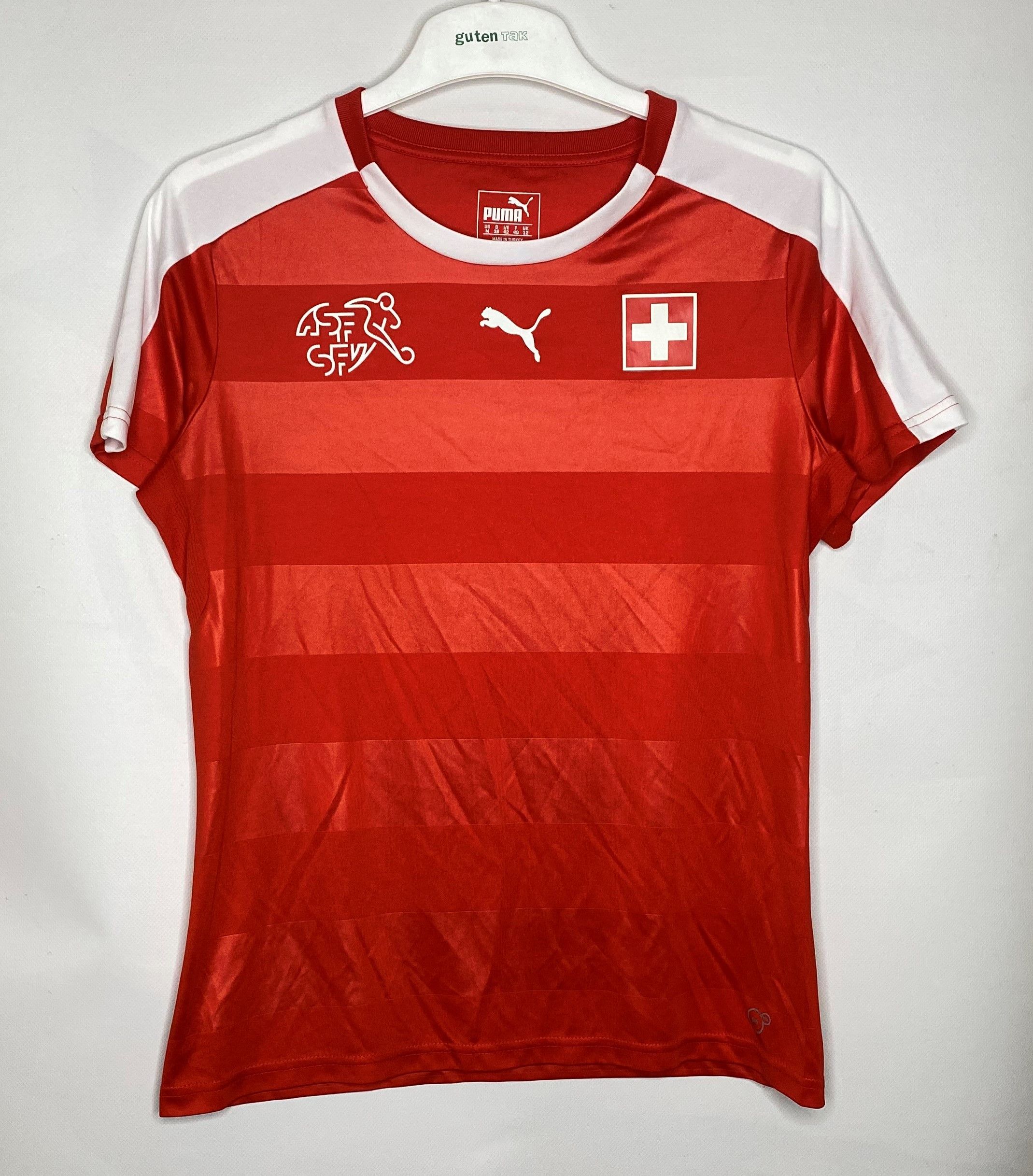 Puma SWITZERLAND 2016 2018 HOME FOOTBALL SHIRT SOCCER WOMEN Size M / US 6-8 / IT 42-44 - 1 Thumbnail