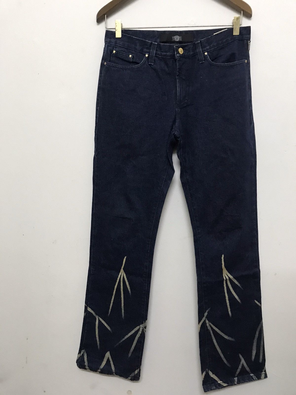 image of Italian Designers Vintage Versace Denim Jeans Pants Nice Design in Blue, Men's (Size 31)