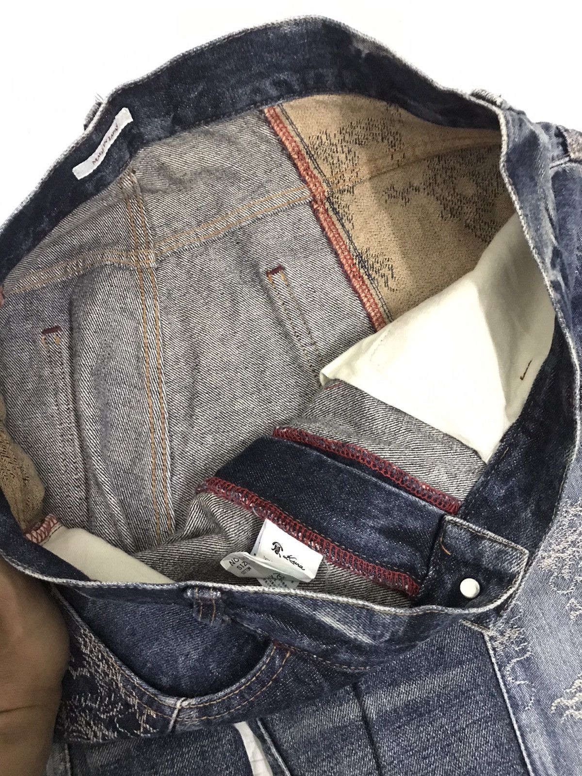 Designer × KURO Rare Art of Dragon Kuro Denim Blue Jeans Superb Condition Size US 36 / EU 52 - 9 Thumbnail