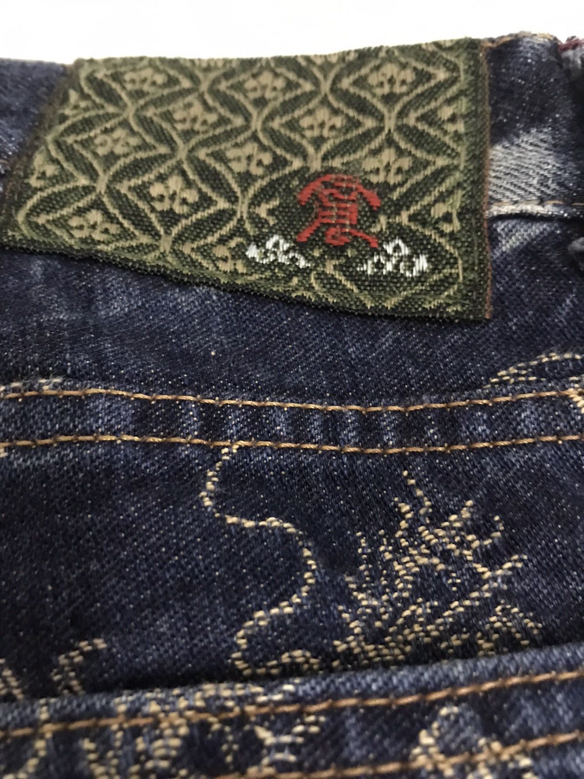 Designer × KURO Rare Art of Dragon Kuro Denim Blue Jeans Superb Condition Size US 36 / EU 52 - 4 Thumbnail