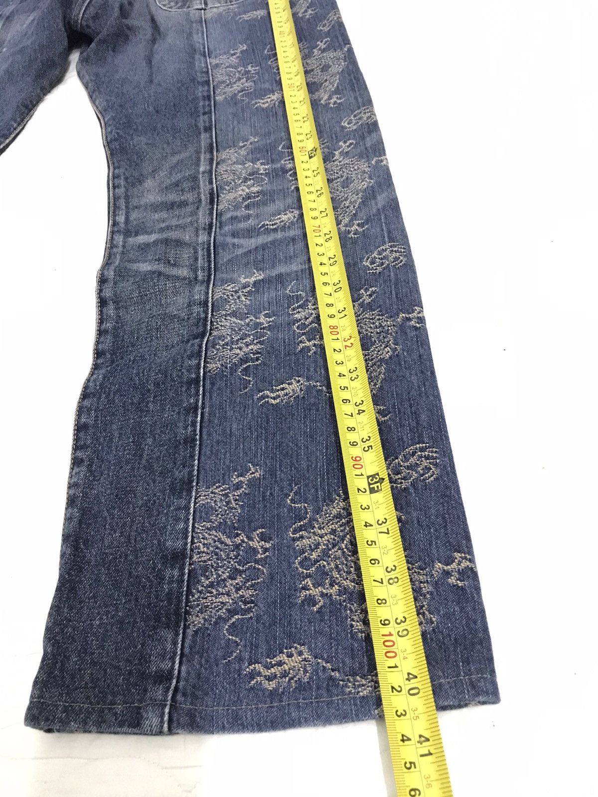 Designer × KURO Rare Art of Dragon Kuro Denim Blue Jeans Superb Condition Size US 36 / EU 52 - 15 Thumbnail