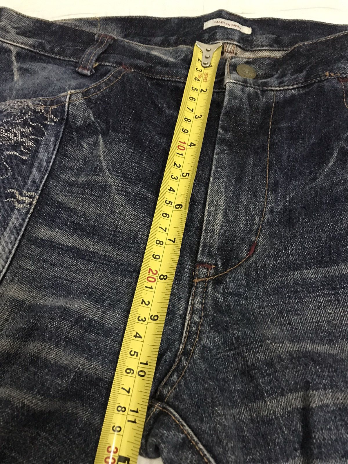Designer × KURO Rare Art of Dragon Kuro Denim Blue Jeans Superb Condition Size US 36 / EU 52 - 12 Thumbnail