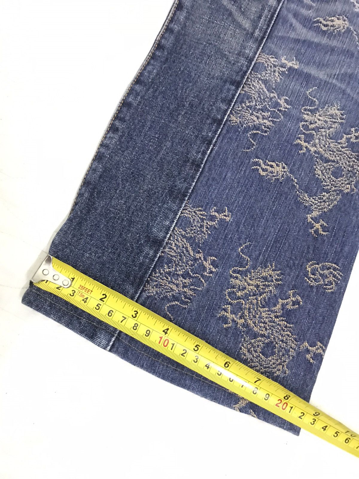Designer × KURO Rare Art of Dragon Kuro Denim Blue Jeans Superb Condition Size US 36 / EU 52 - 16 Thumbnail