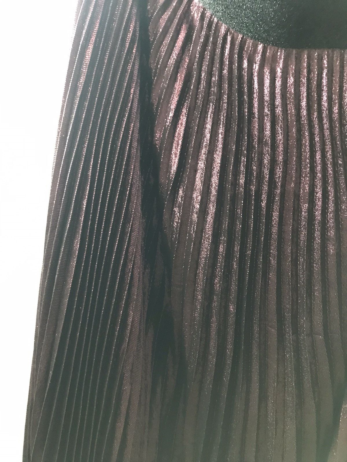 Christopher Kane Christopher Kane Pleated Lamé Maxi Skirt Size 28" / US 6 / IT 42 - 11 Thumbnail