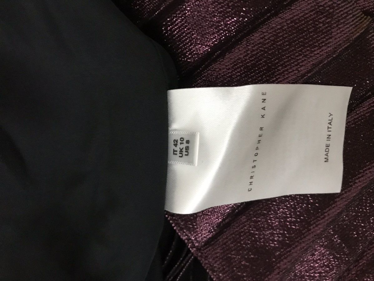 Christopher Kane Christopher Kane Pleated Lamé Maxi Skirt Size 28" / US 6 / IT 42 - 5 Thumbnail