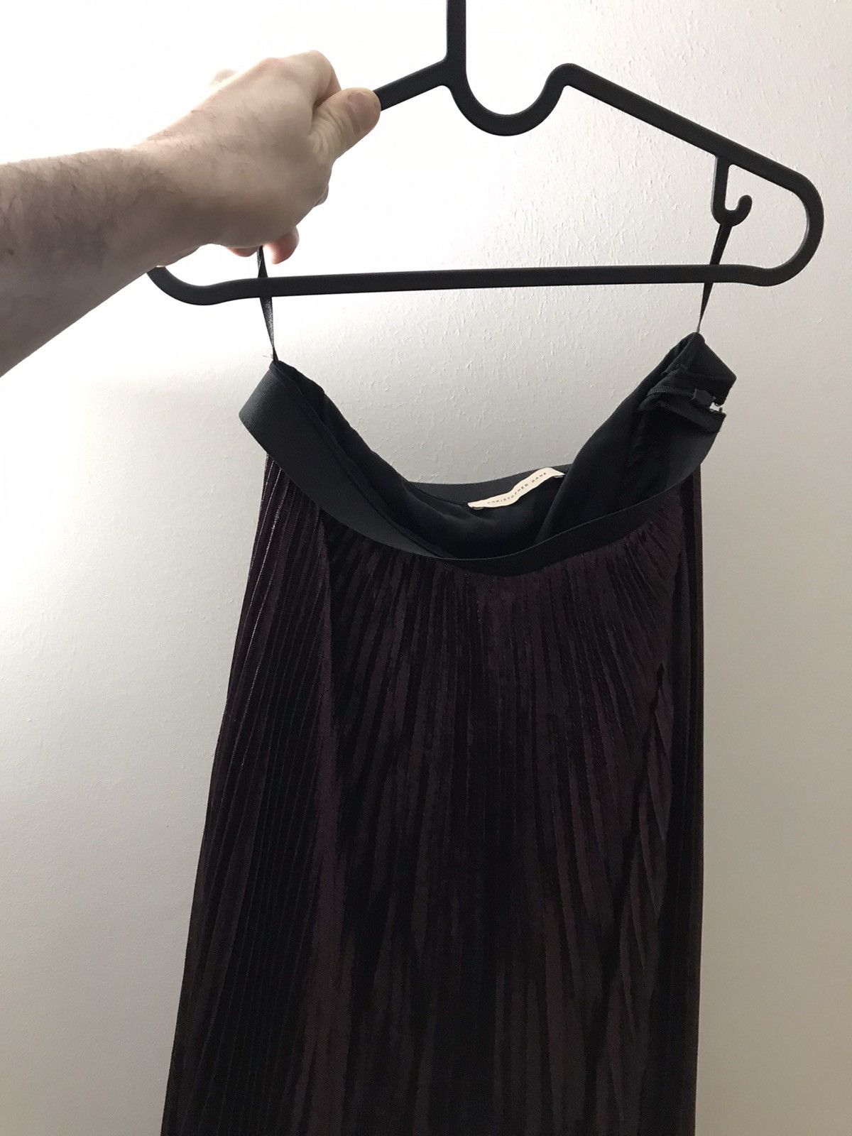 Christopher Kane Christopher Kane Pleated Lamé Maxi Skirt Size 28" / US 6 / IT 42 - 16 Thumbnail