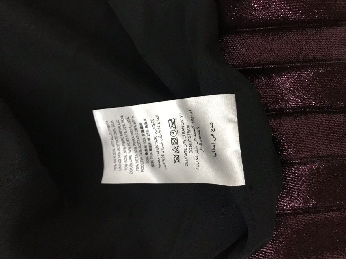 Christopher Kane Christopher Kane Pleated Lamé Maxi Skirt Size 28" / US 6 / IT 42 - 14 Thumbnail