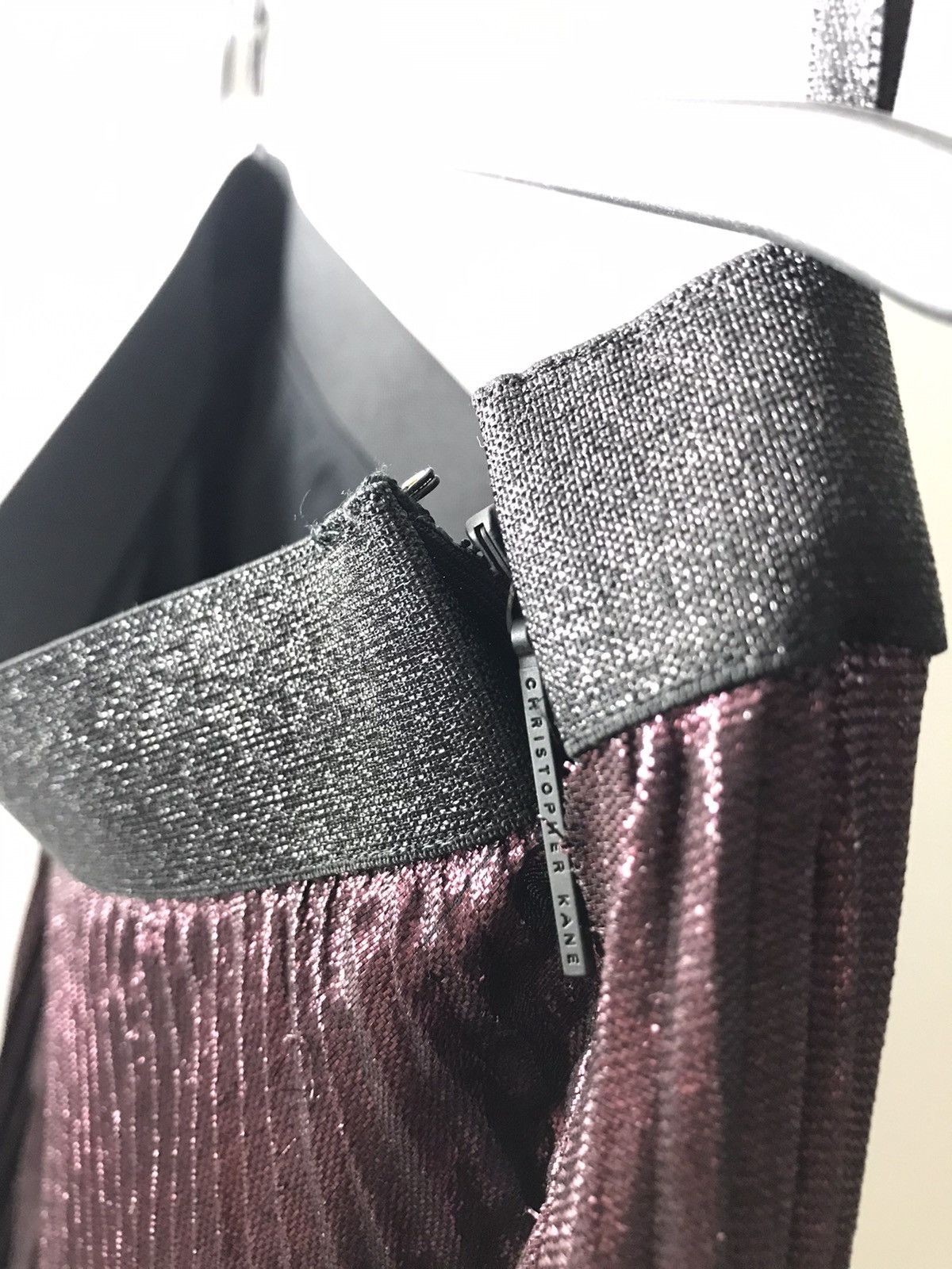 Christopher Kane Christopher Kane Pleated Lamé Maxi Skirt Size 28" / US 6 / IT 42 - 9 Thumbnail