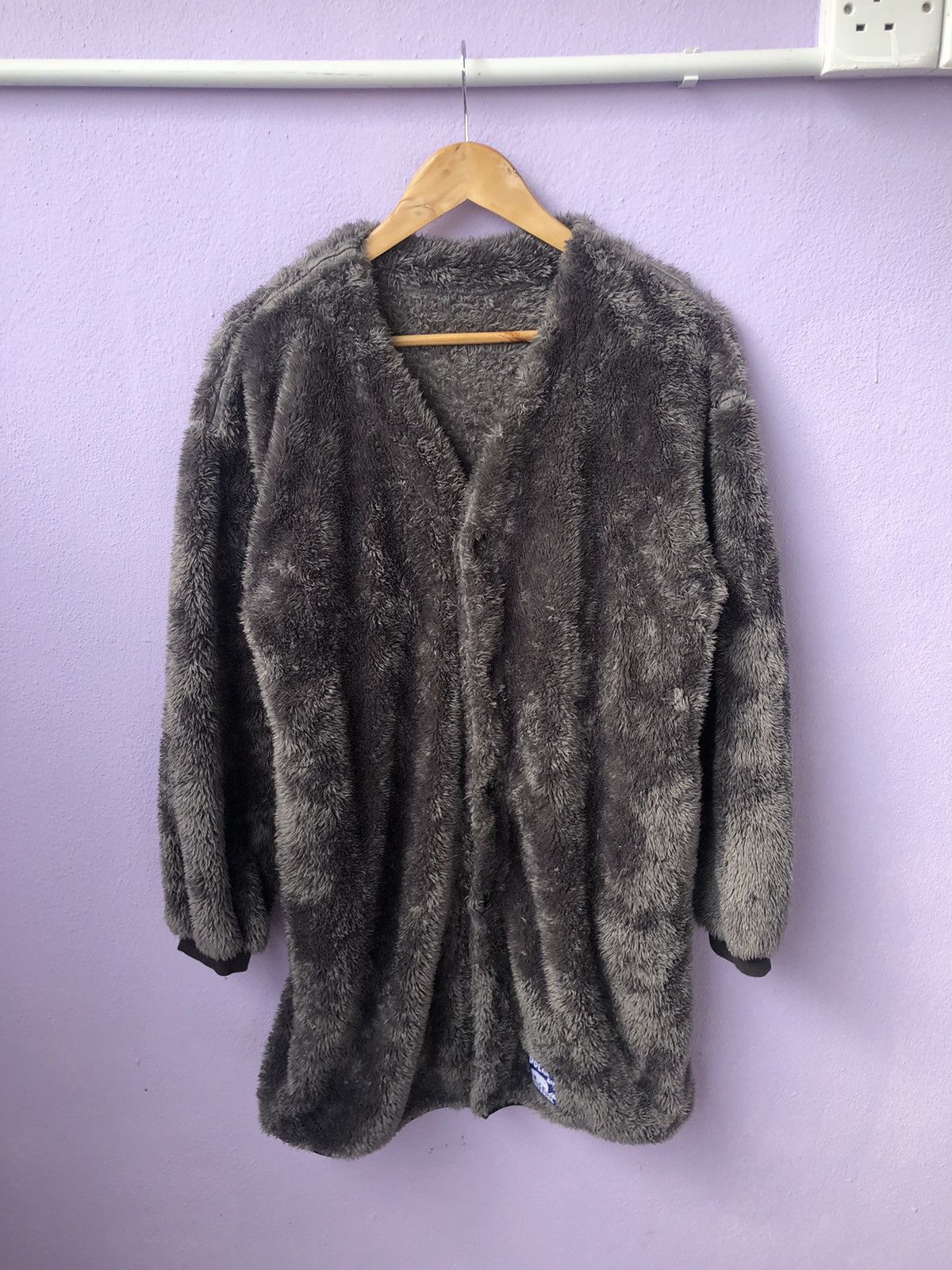 Japanese Brand × Polar Skate Co. × Vintage Vintage Polar Air Fur Cardigan Jacket Size US L / EU 52-54 / 3 - 3 Thumbnail