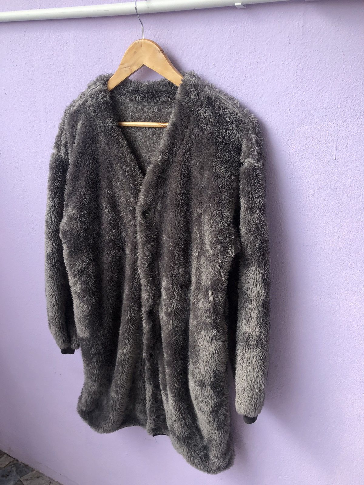 Japanese Brand × Polar Skate Co. × Vintage Vintage Polar Air Fur Cardigan Jacket Size US L / EU 52-54 / 3 - 5 Thumbnail