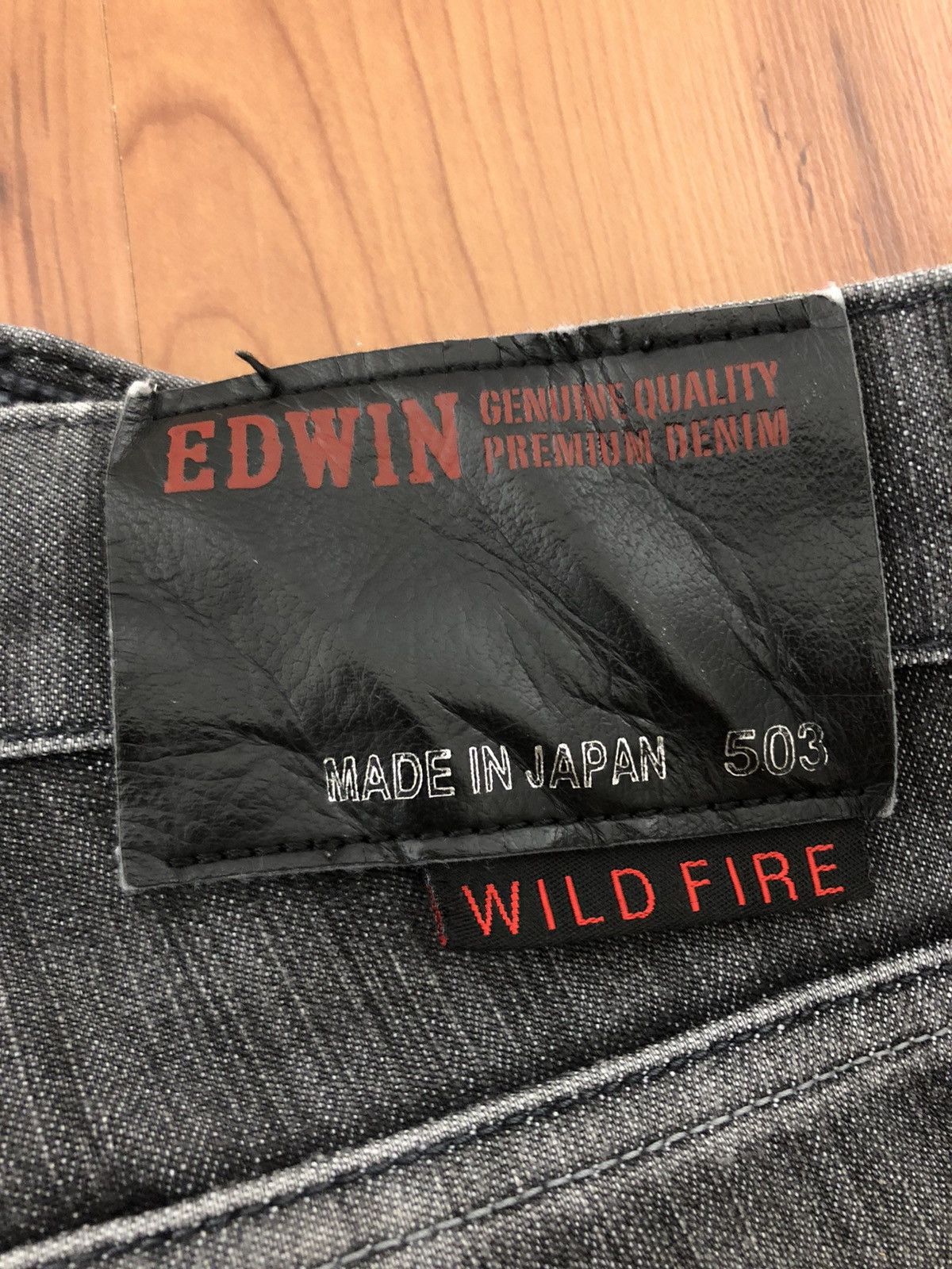 Edwin Vintage Edwin 503 Wild Fire Black Jeans Size US 31 - 12 Thumbnail