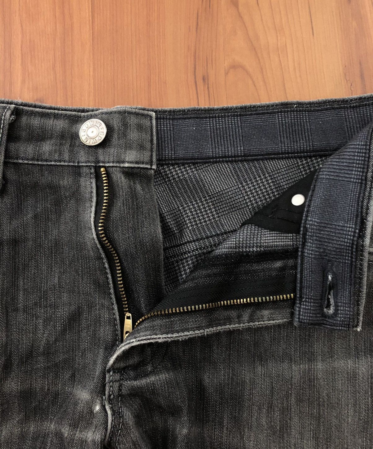 Edwin Vintage Edwin 503 Wild Fire Black Jeans Size US 31 - 6 Thumbnail