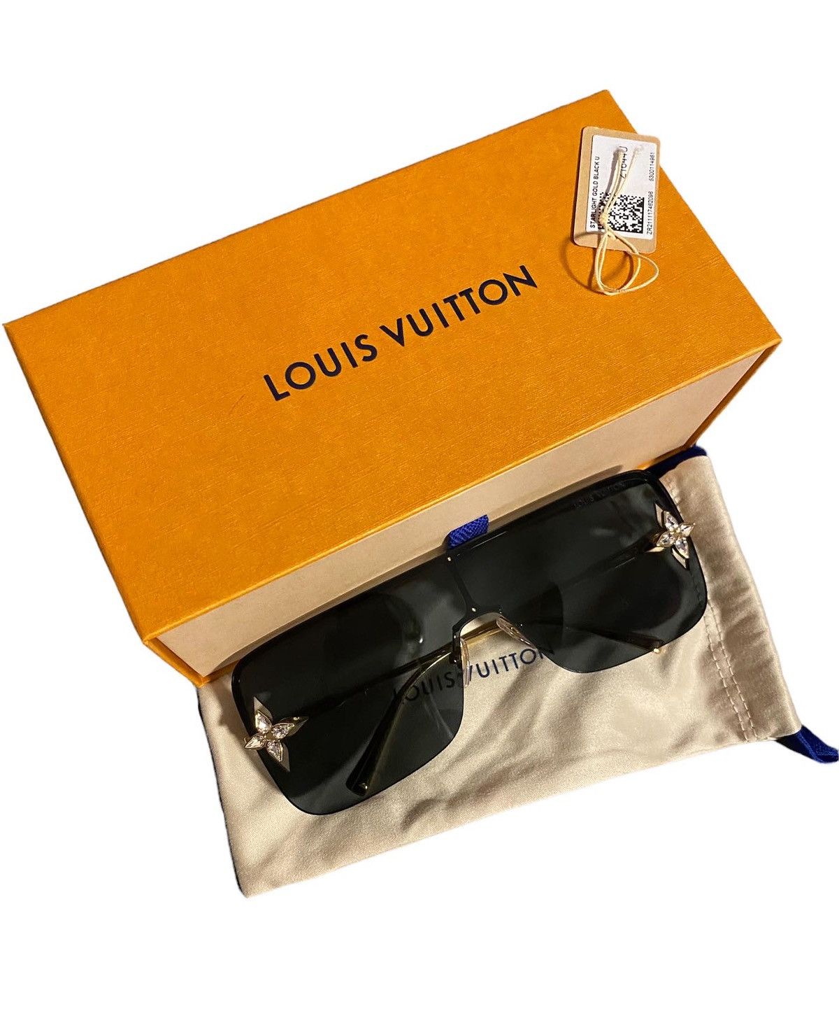 Louis Vuitton 1.1 Millionaire Clear Lens Sunglass Z1277E Black