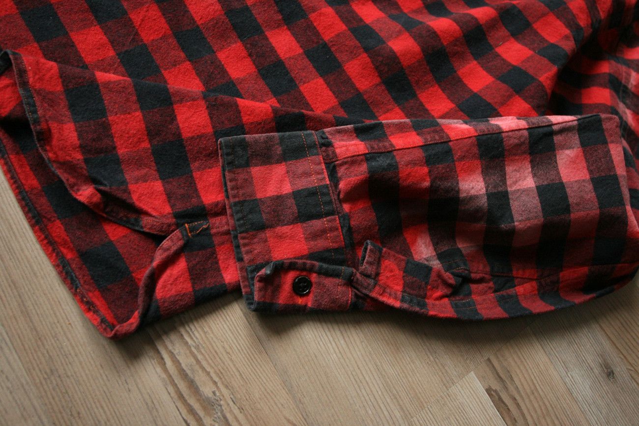 Marc Jacobs Marc Jacobs Red Checked Flannel Grunge Shirt Faded Size US XL / EU 56 / 4 - 8 Thumbnail