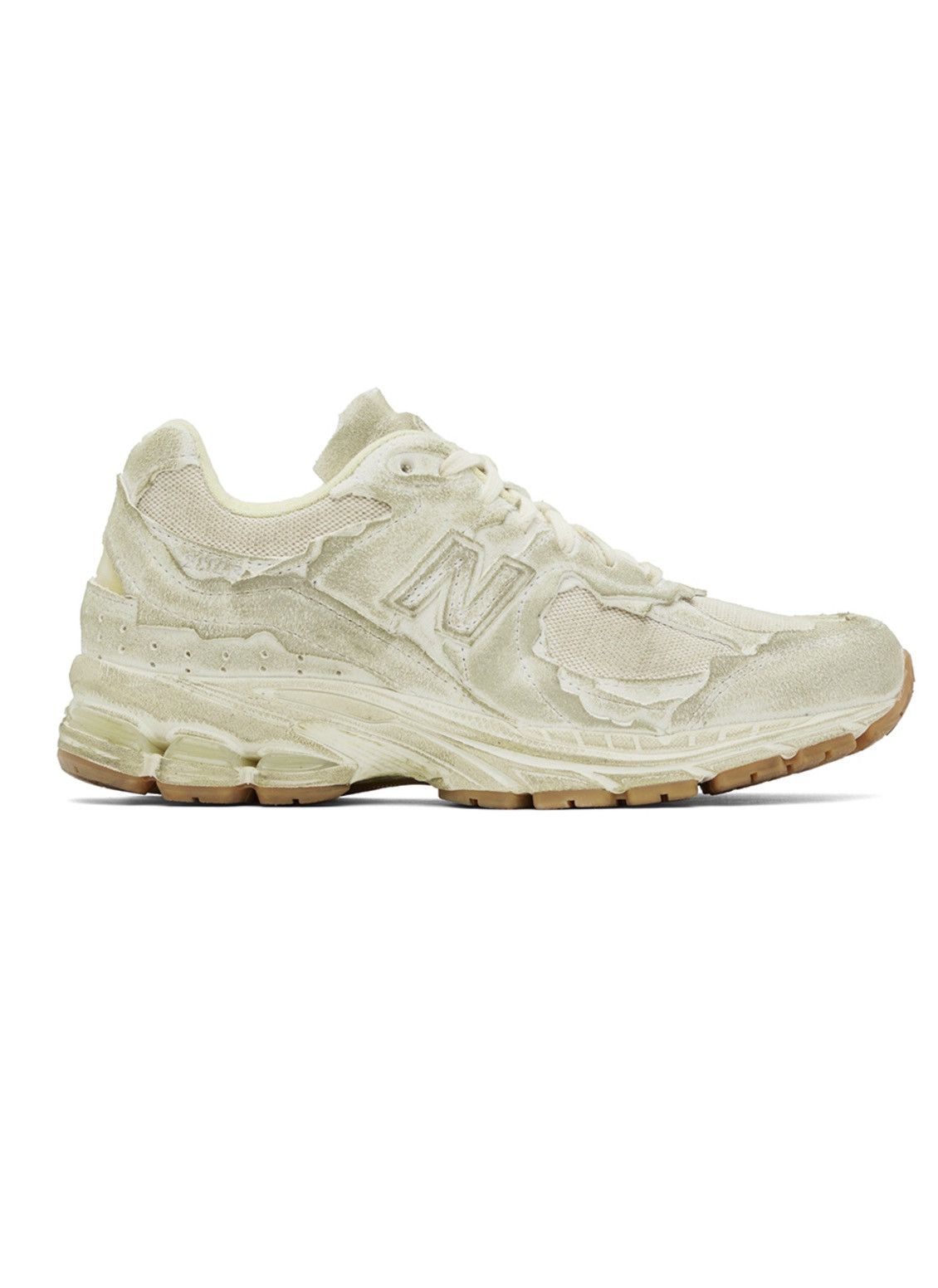 image of New Balance Off White 2002Rd Shoes in Beige, Men's (Size 9.5)