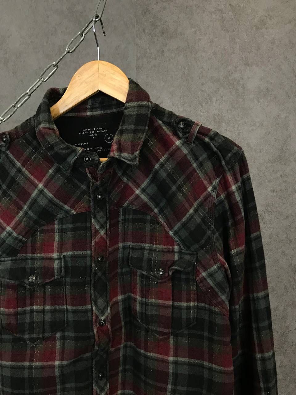 Allsaints Allsaints vintage flannel shirt Size US M / EU 48-50 / 2 - 2 Thumbnail