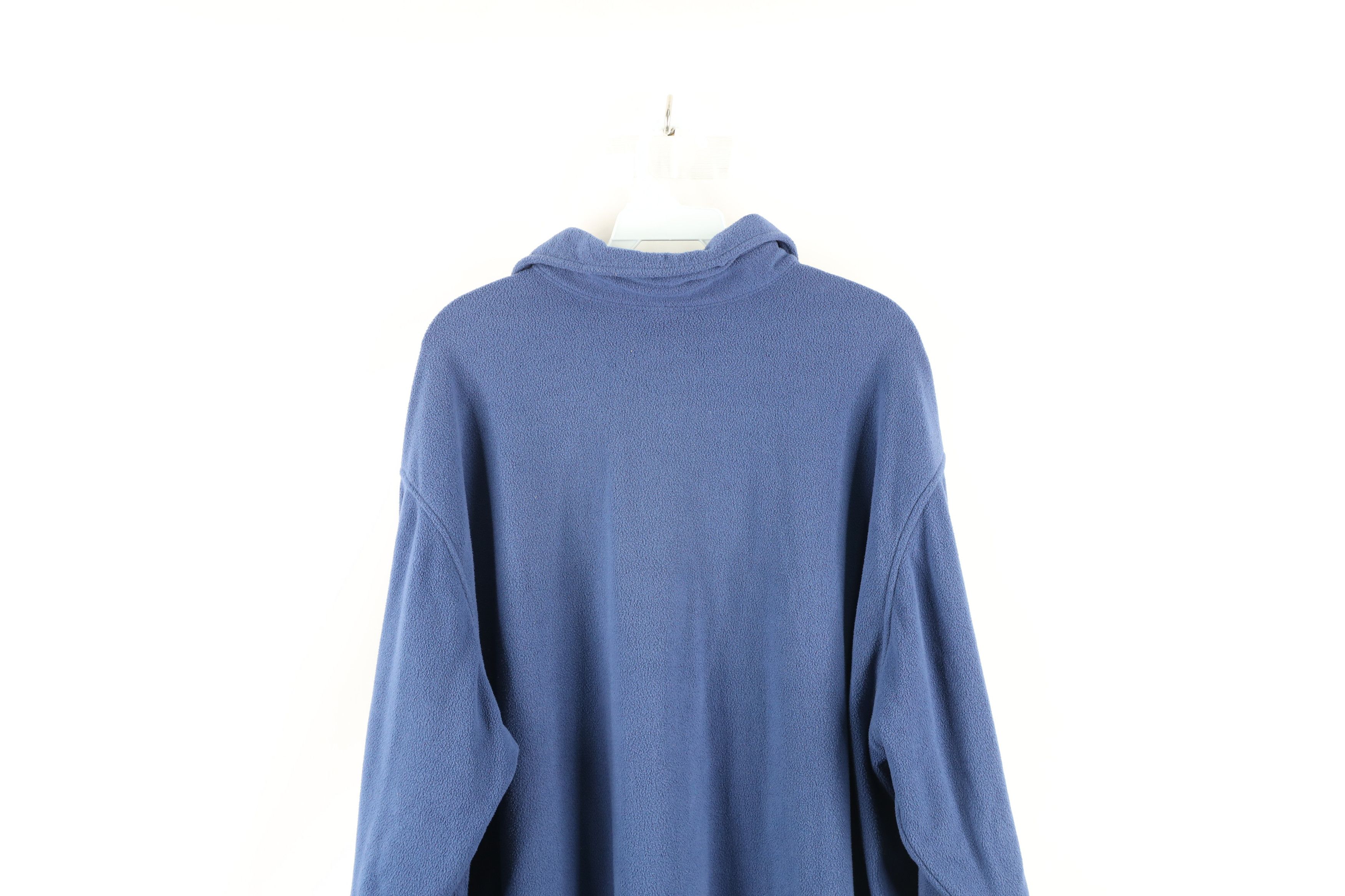 L.L. Bean × Vintage Vintage 90s LL Bean Collared Fleece Pullover Sweater Blue Size US XL / EU 56 / 4 - 7 Thumbnail