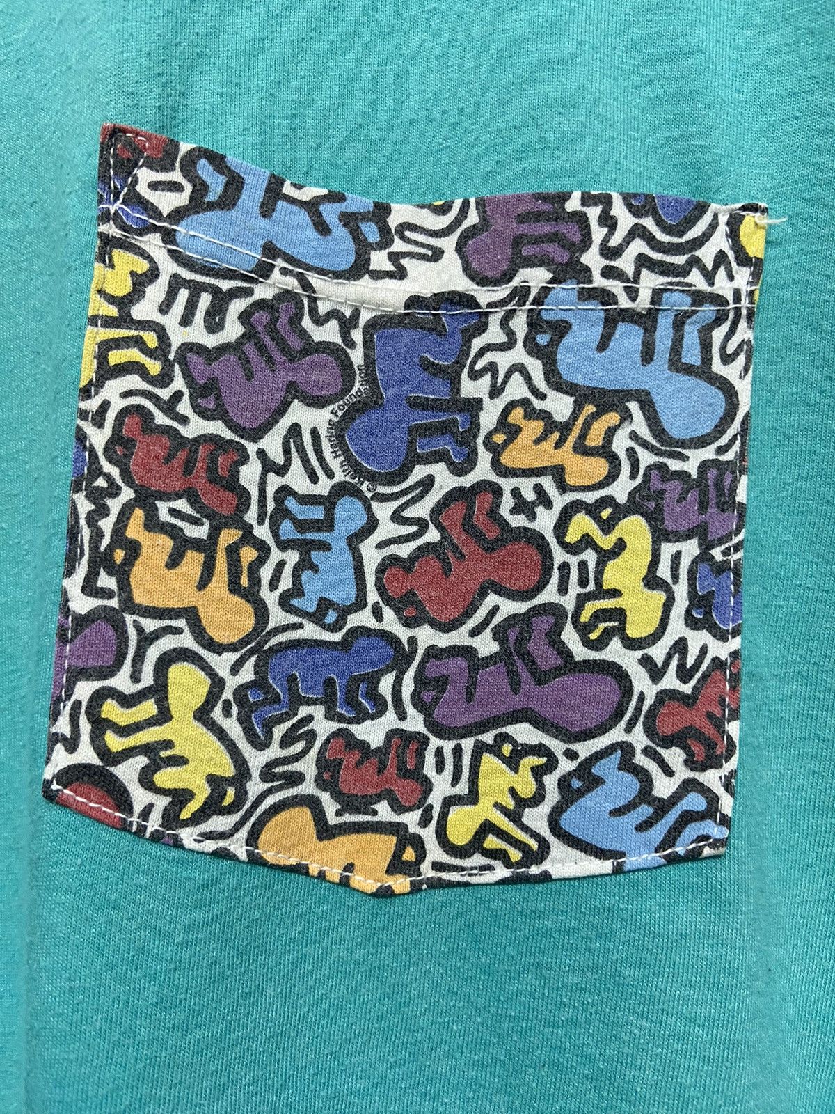 Keith Haring × Vintage VTG Keith Hering Single Pocket Size US S / EU 44-46 / 1 - 2 Thumbnail