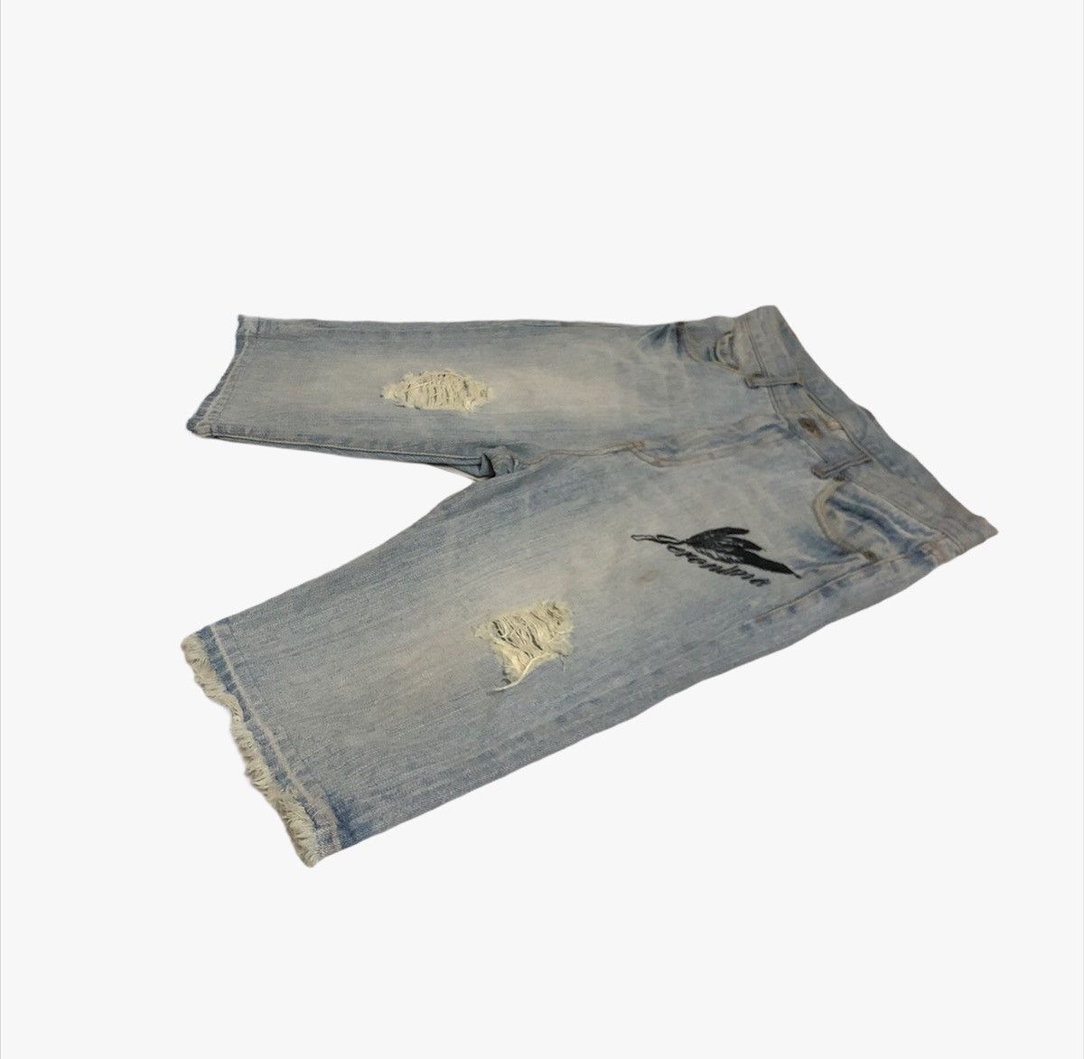 Vintage 🔥Geronimo Denim Short Jeans Size US 31 - 3 Thumbnail