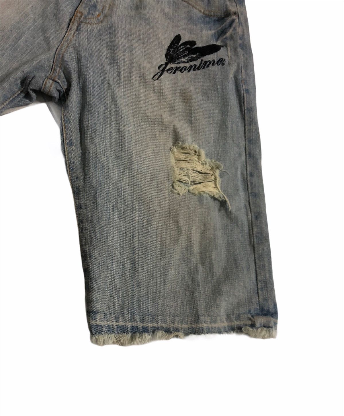 Vintage 🔥Geronimo Denim Short Jeans Size US 31 - 6 Thumbnail