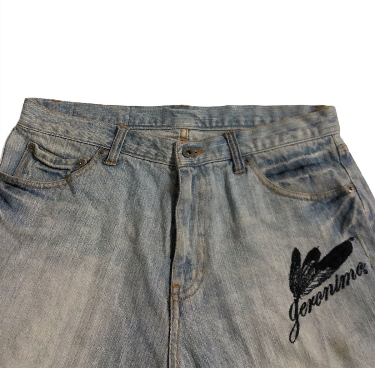 Vintage 🔥Geronimo Denim Short Jeans Size US 31 - 7 Thumbnail