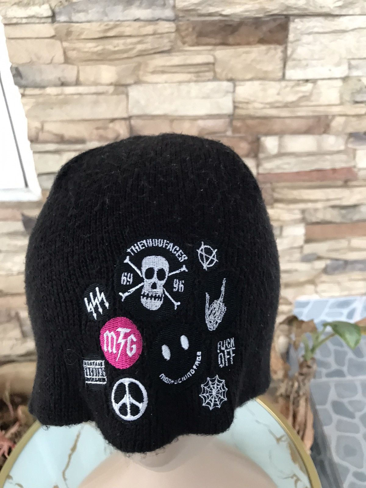 Vintage Vintage Montage Beanie Hat Patches punk rock misfits Size ONE SIZE - 5 Thumbnail